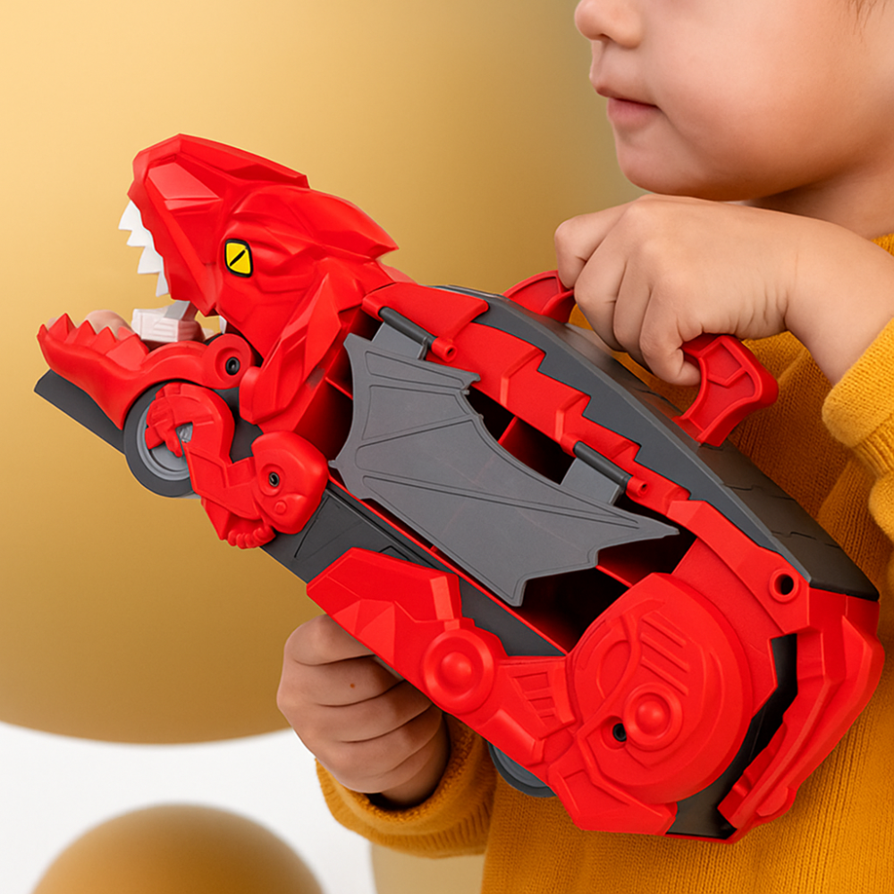 Kinder Spielzeug Dinosaurier LKW Auto-Träger Spielset Aufbewahrung Transformierbar