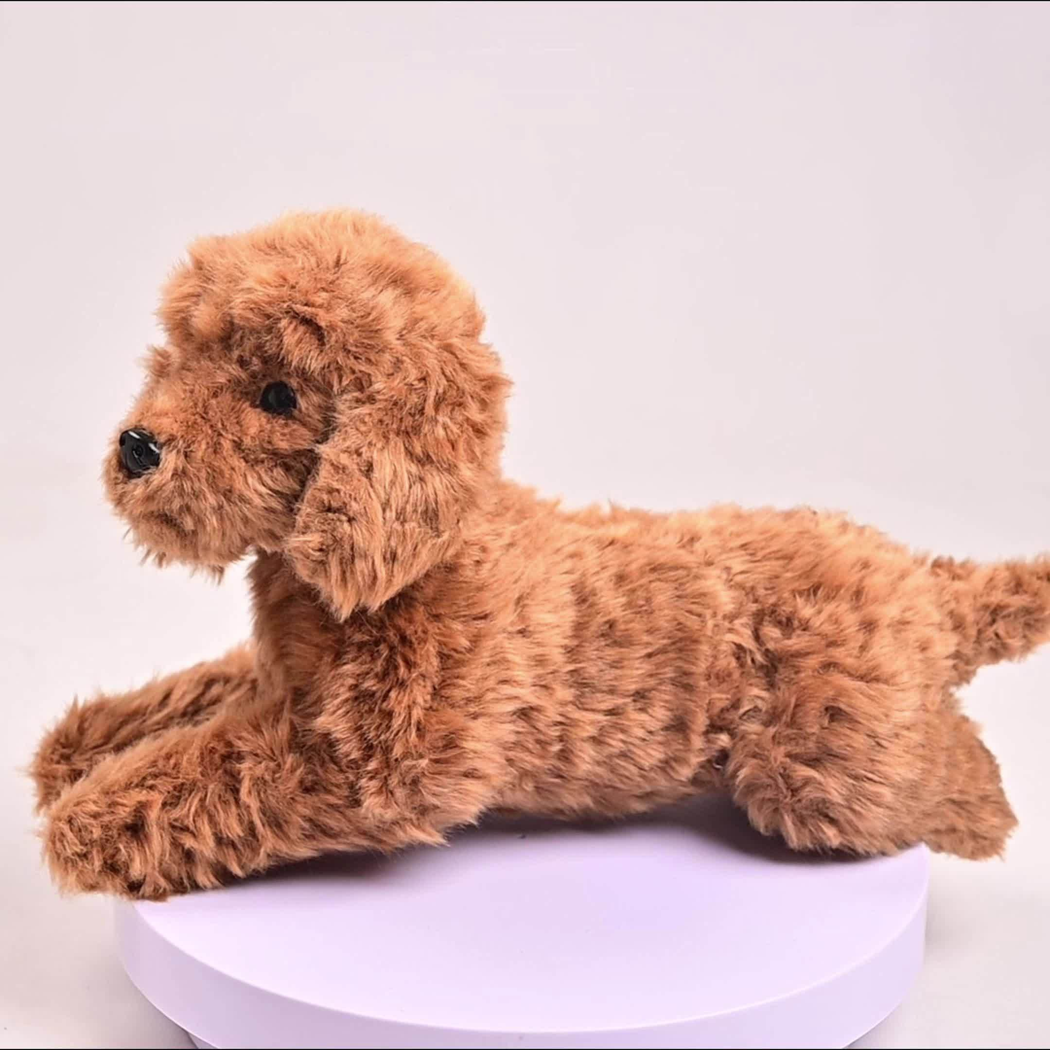Giocattolo per bambini a forma di cane di peluche, orsetto realistico in poliestere morbido, 40 cm