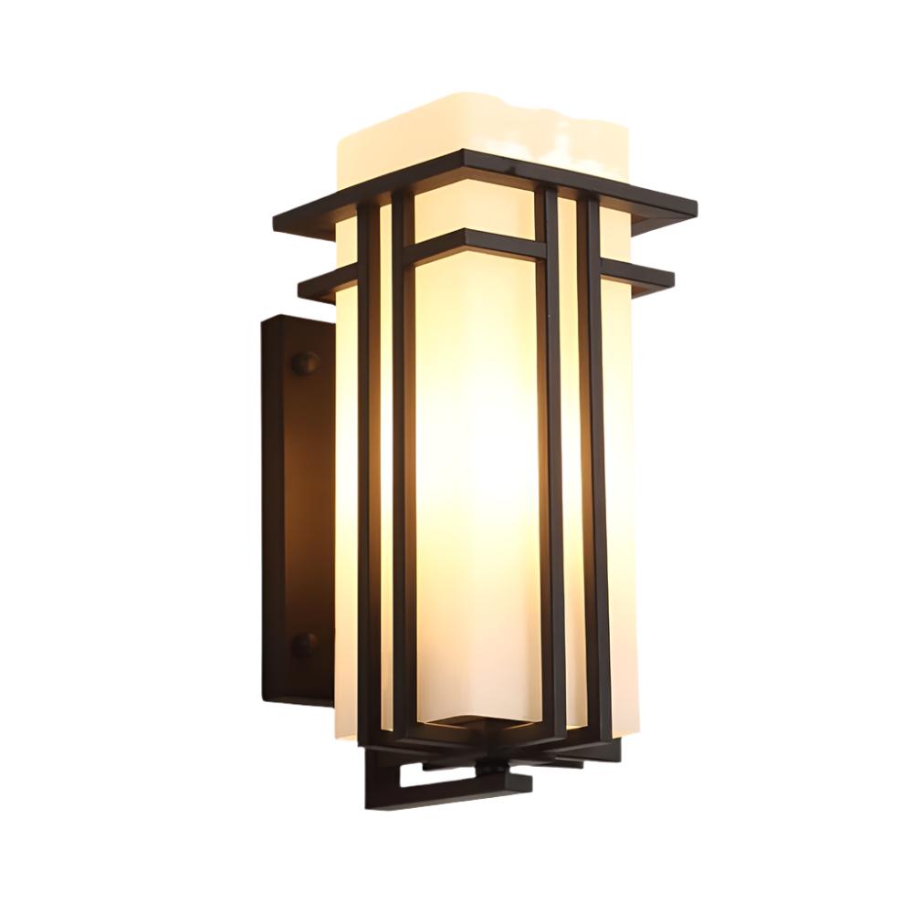 Retro Industrieel IJzer Glas Buiten Wandlamp LED 1-Licht