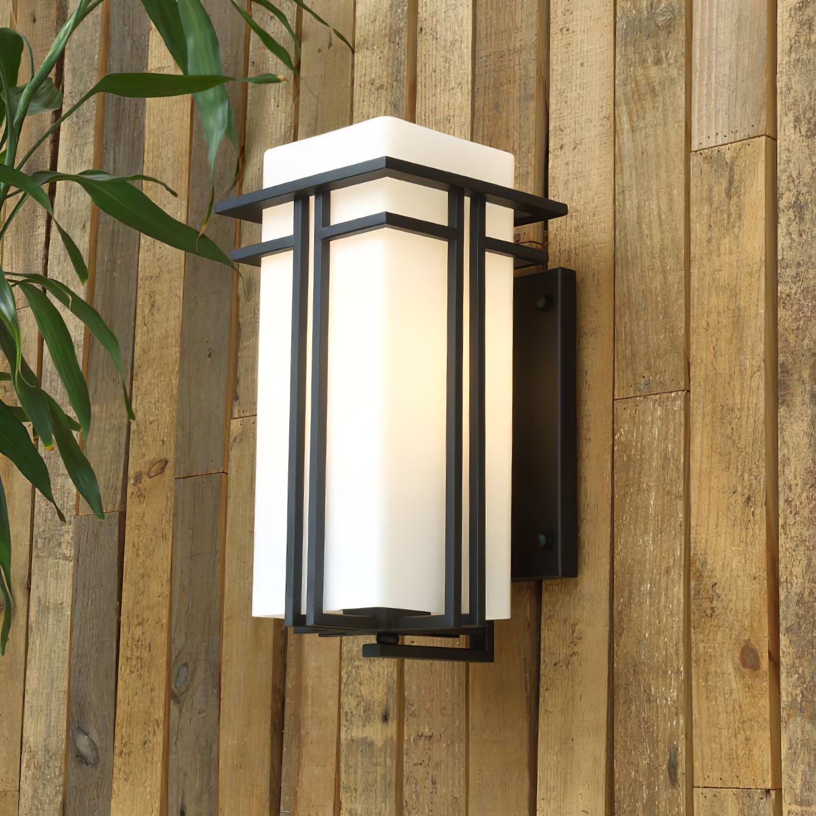 Retro Industrieel IJzer Glas Buiten Wandlamp LED 1-Licht