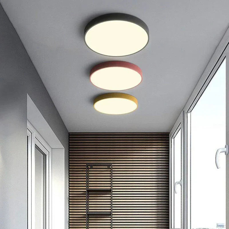 Lampada da soffitto rotonda LED moderna minimalista 1 luce