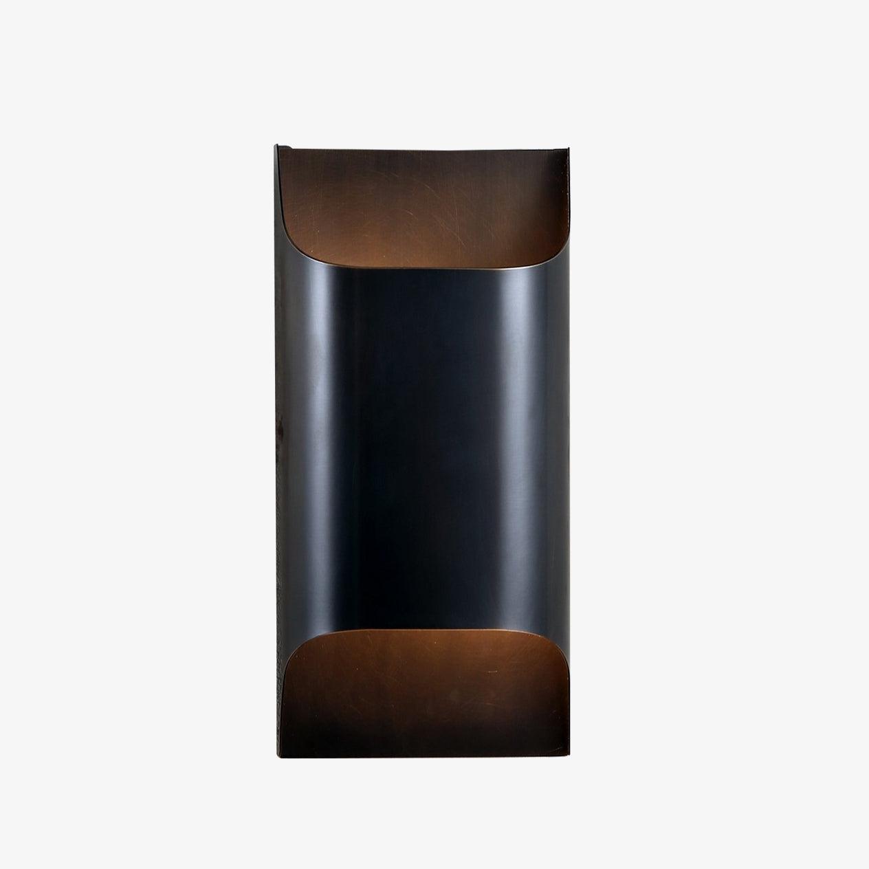Applique da parete moderna curva in ottone con LED a 1 luce