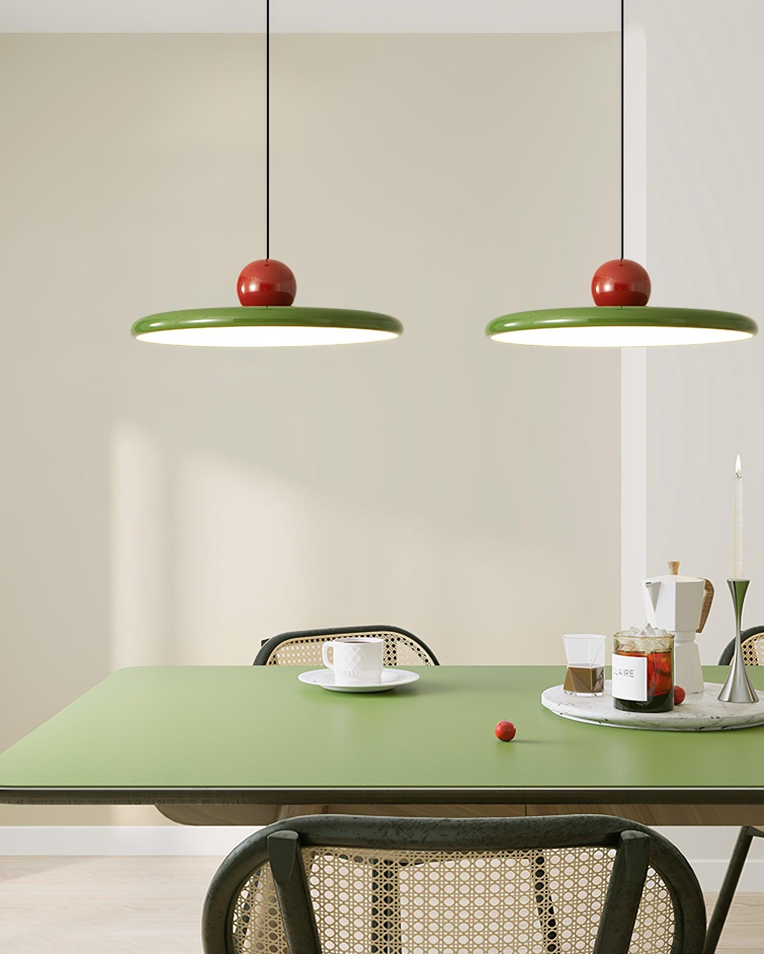 Lampadario moderno a disco LED a spina a 1 luce