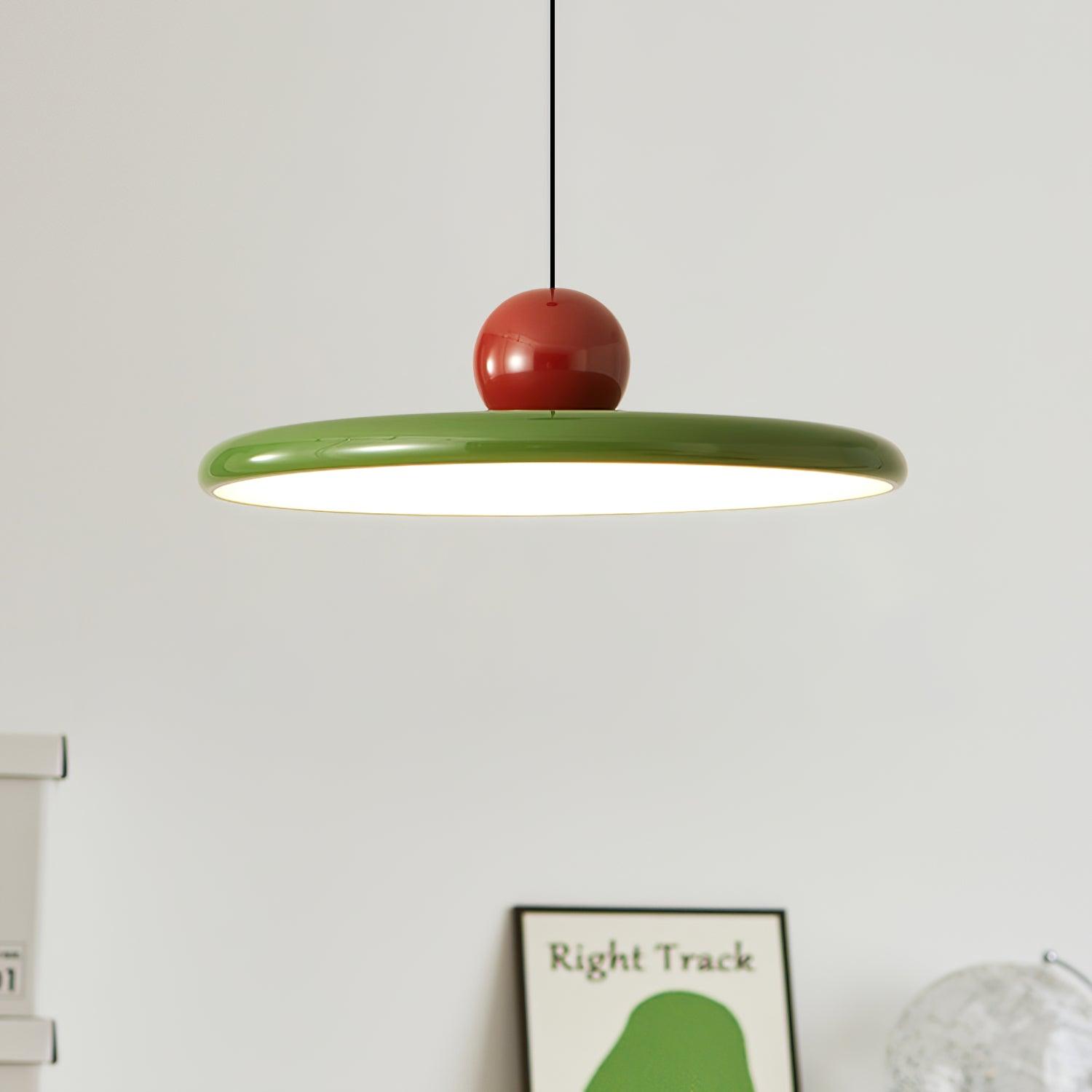 Lampadario moderno a disco LED a spina a 1 luce