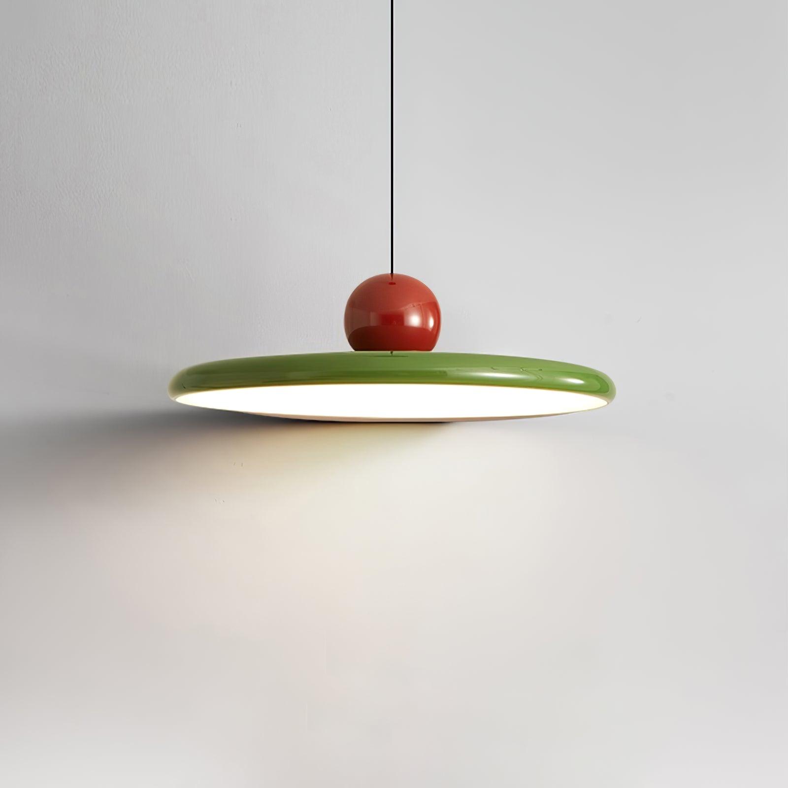 Lampadario moderno a disco LED a spina a 1 luce