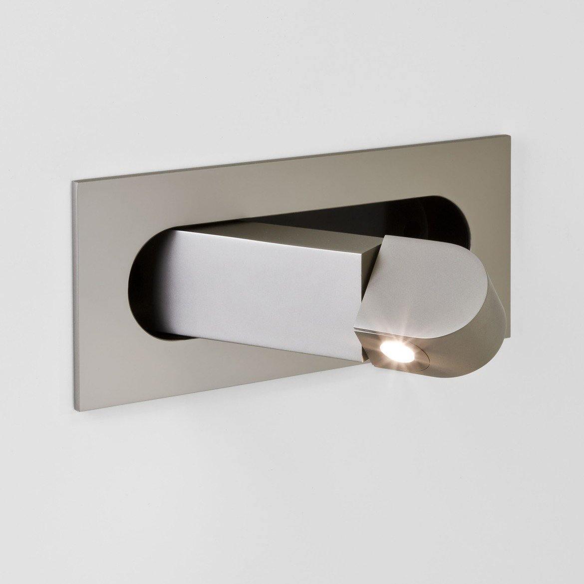 Aplique de pared LED rectangular empotrado ajustable moderno 1 luz