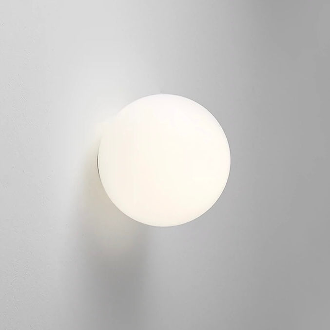 Applique da parete LED moderna con globo in vetro satinato 1 luce