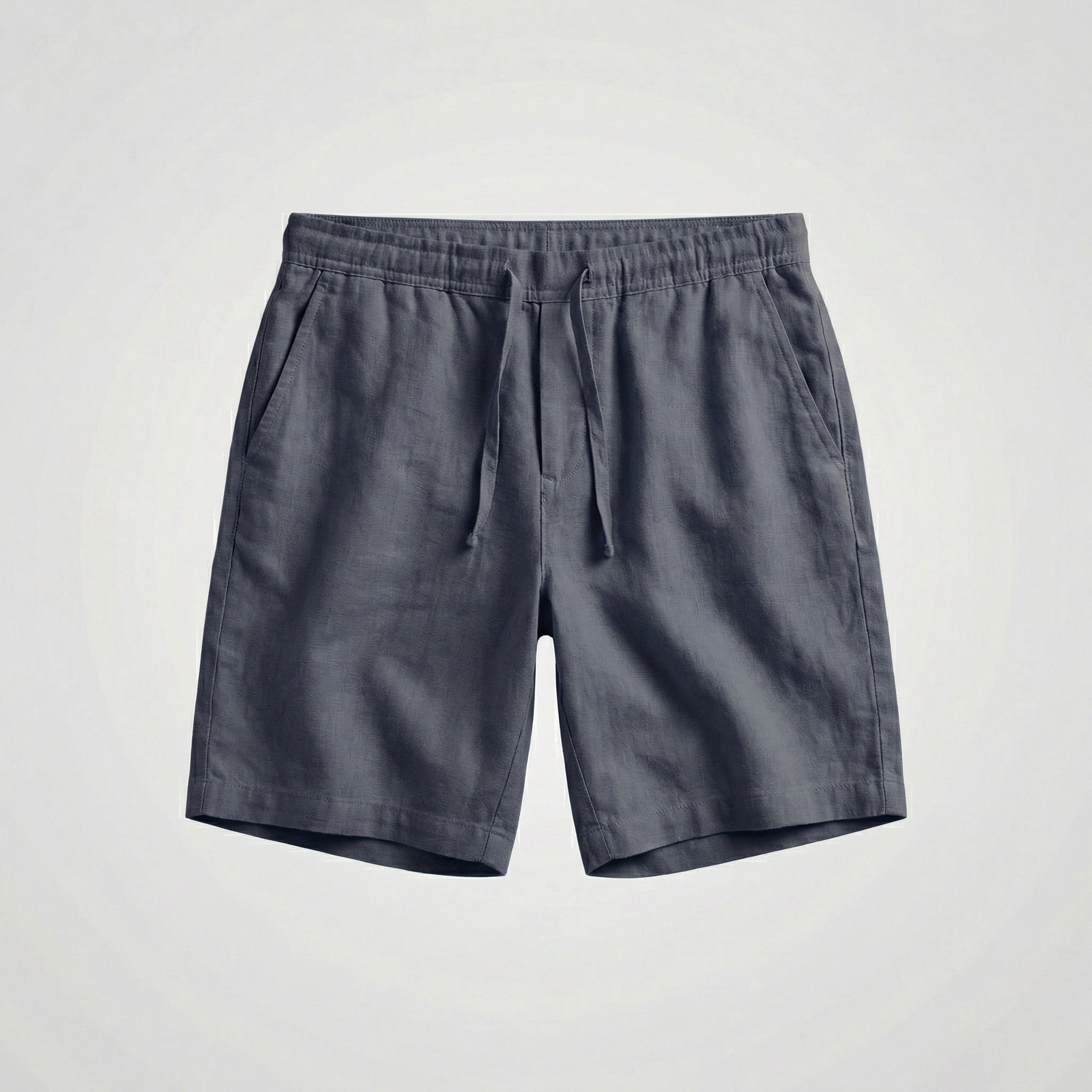 Pantalones cortos de lino transpirables para verano para hombre