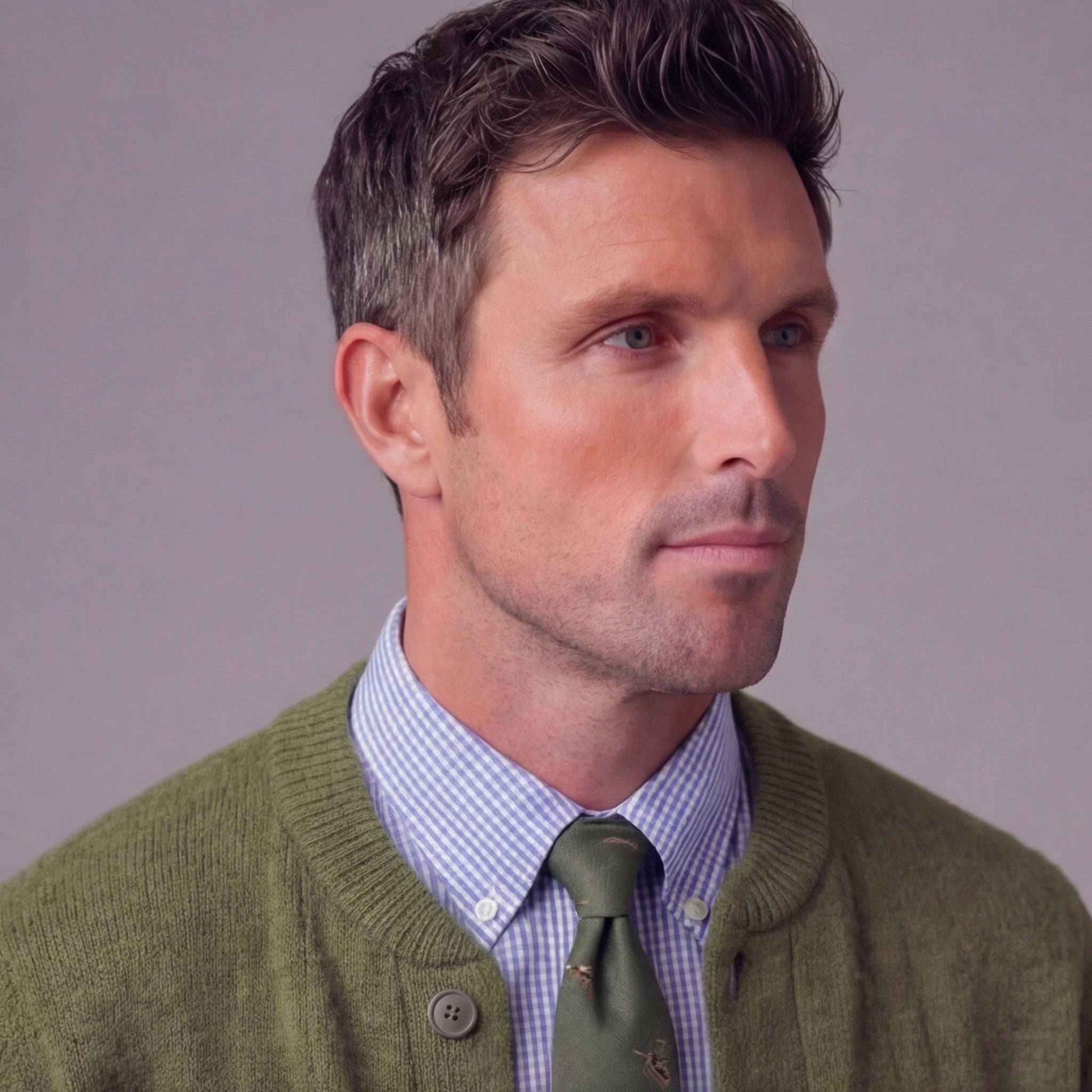 Cárdigan con botones para hombre