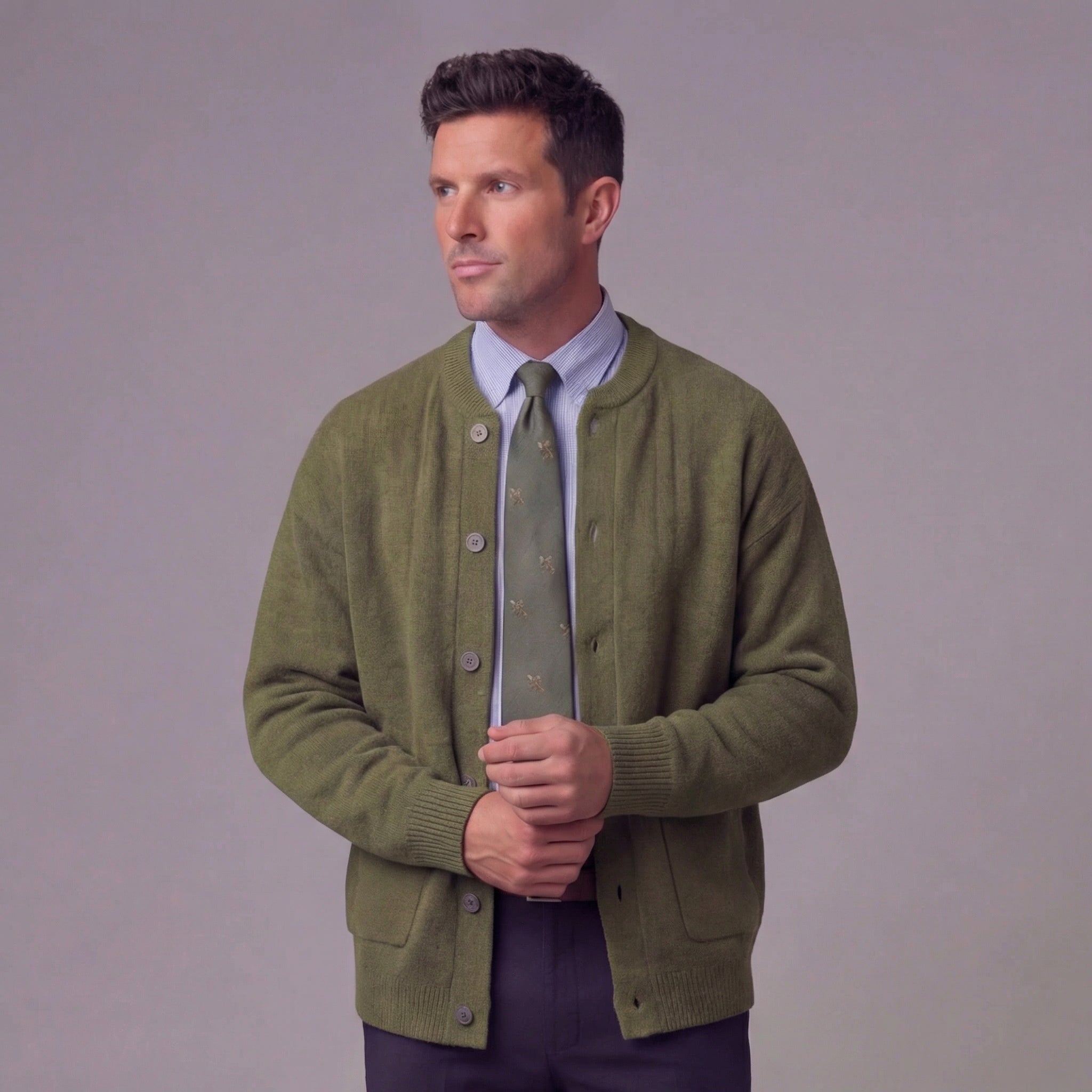 Cardigan da uomo con bottoni