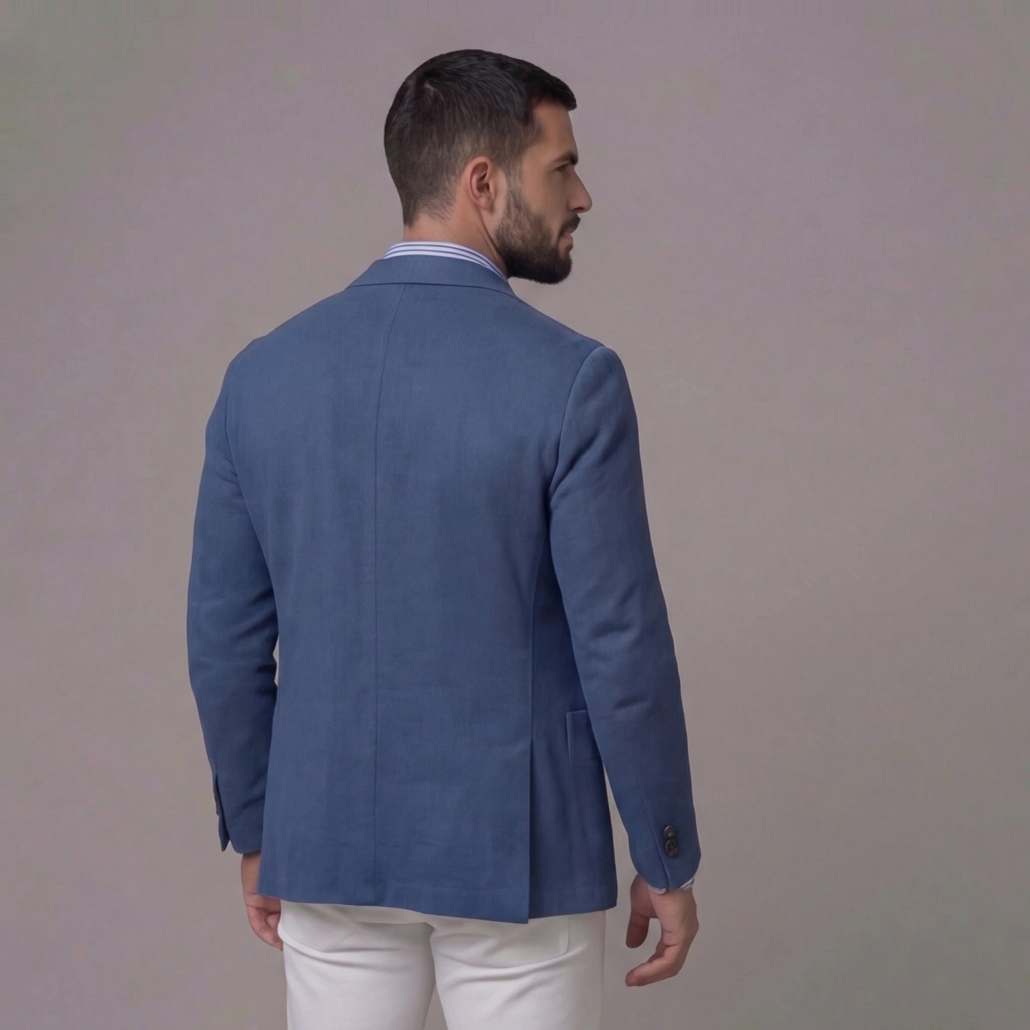 Blazer casual de lino para hombre