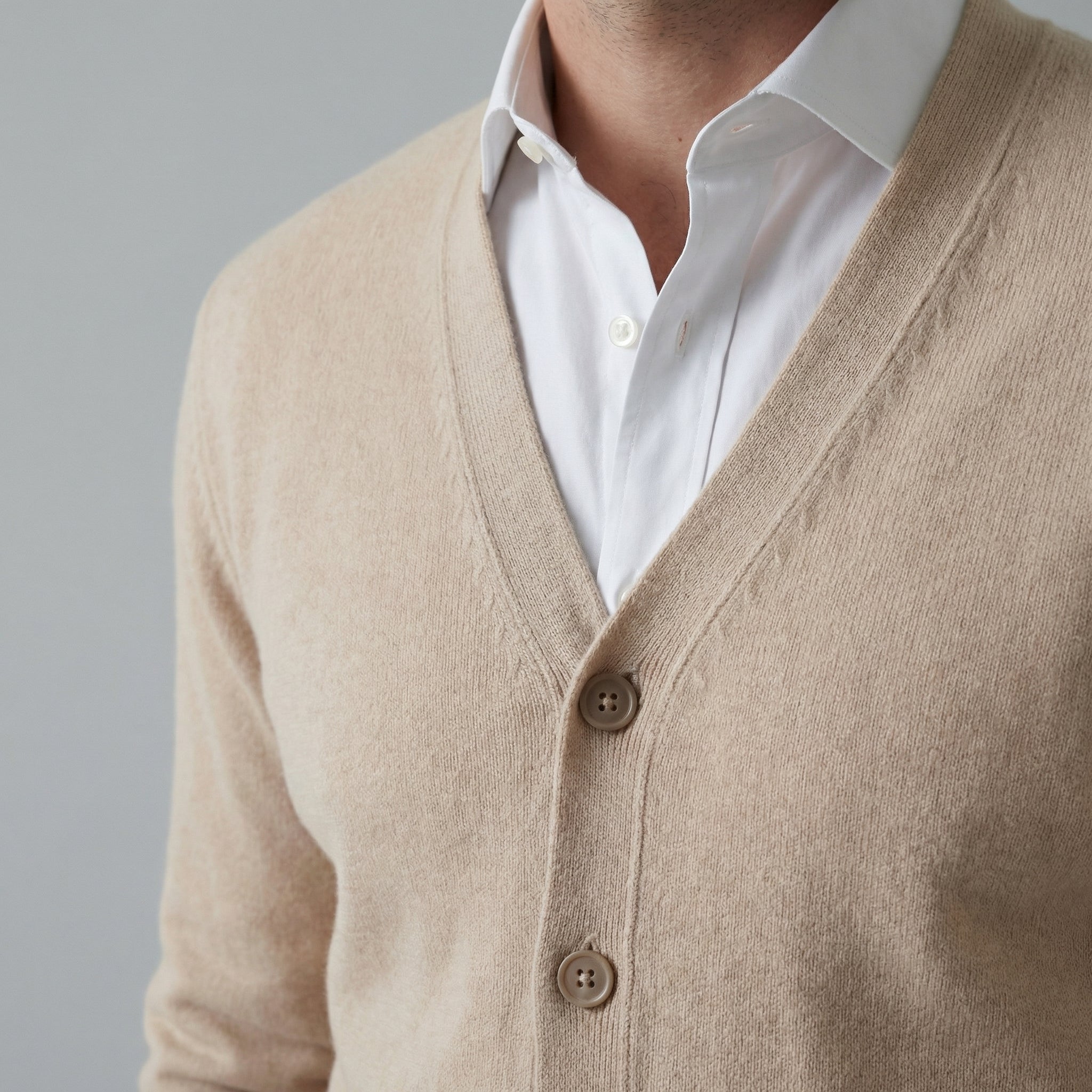 Cárdigan Casual de Cuello en V para Hombre