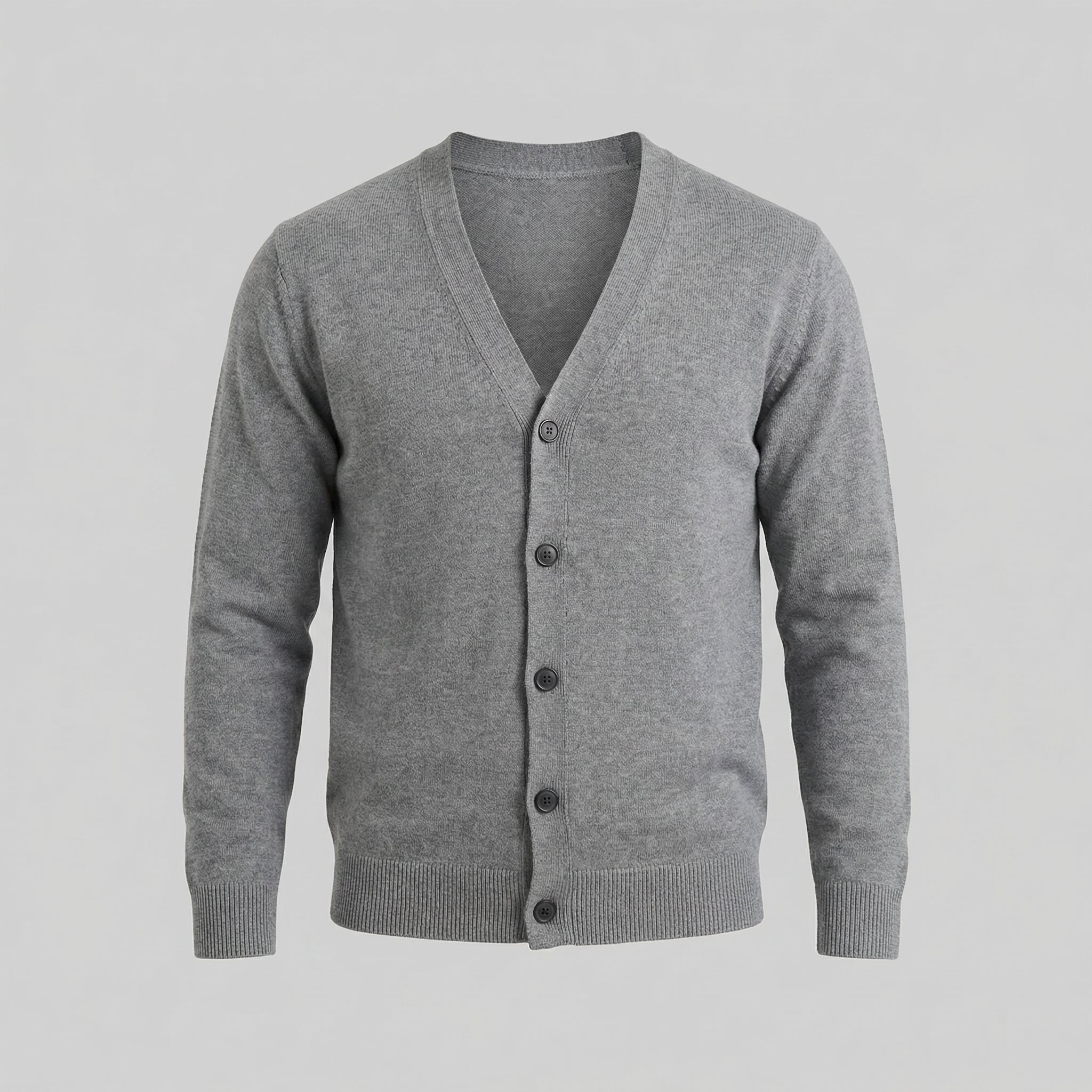Cárdigan Casual de Cuello en V para Hombre