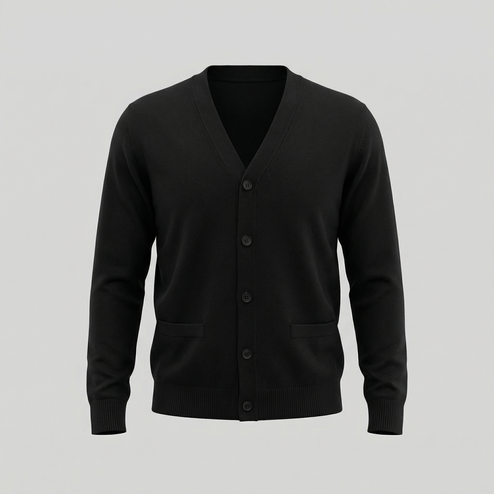 Cárdigan Casual de Cuello en V para Hombre