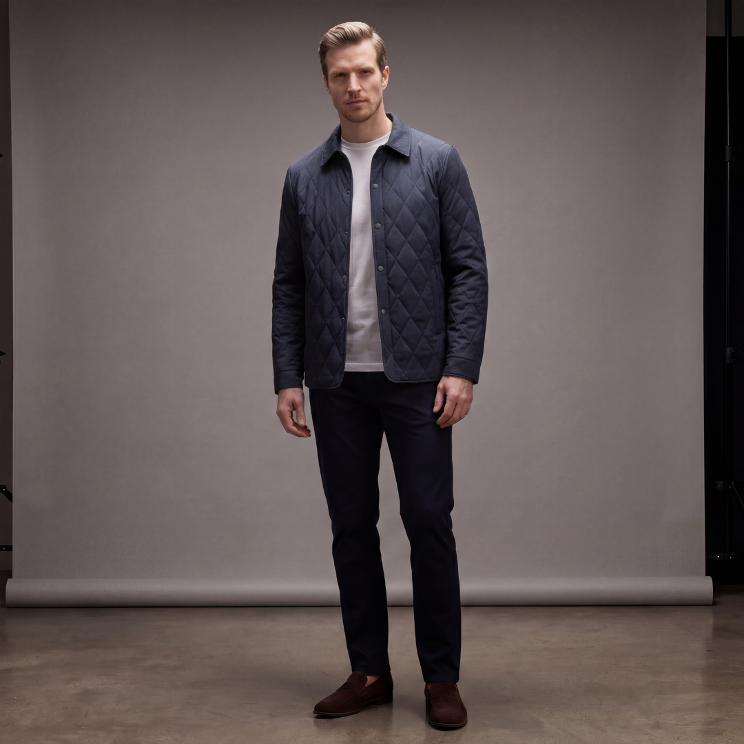 Giacca trapuntata classica da uomo