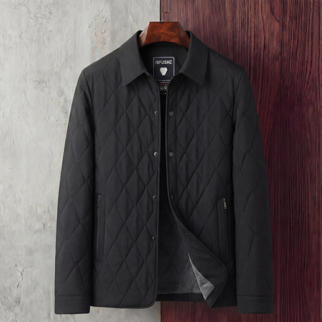 Herren klassische Steppjacke