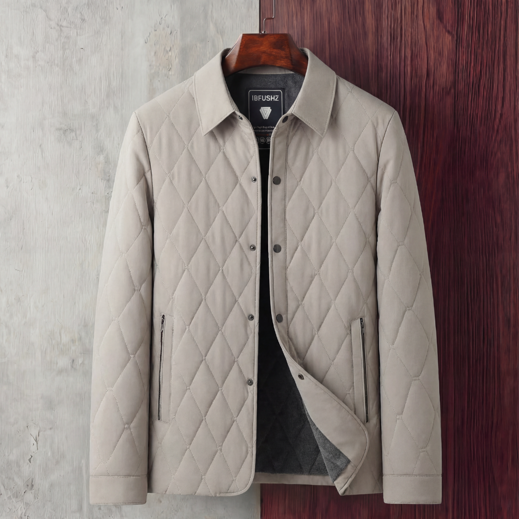 Herren klassische Steppjacke