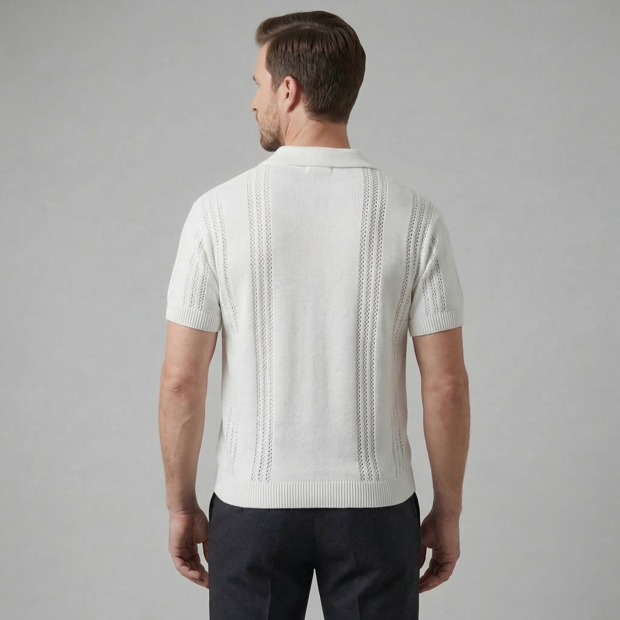 Men's Knit Polo Shirt