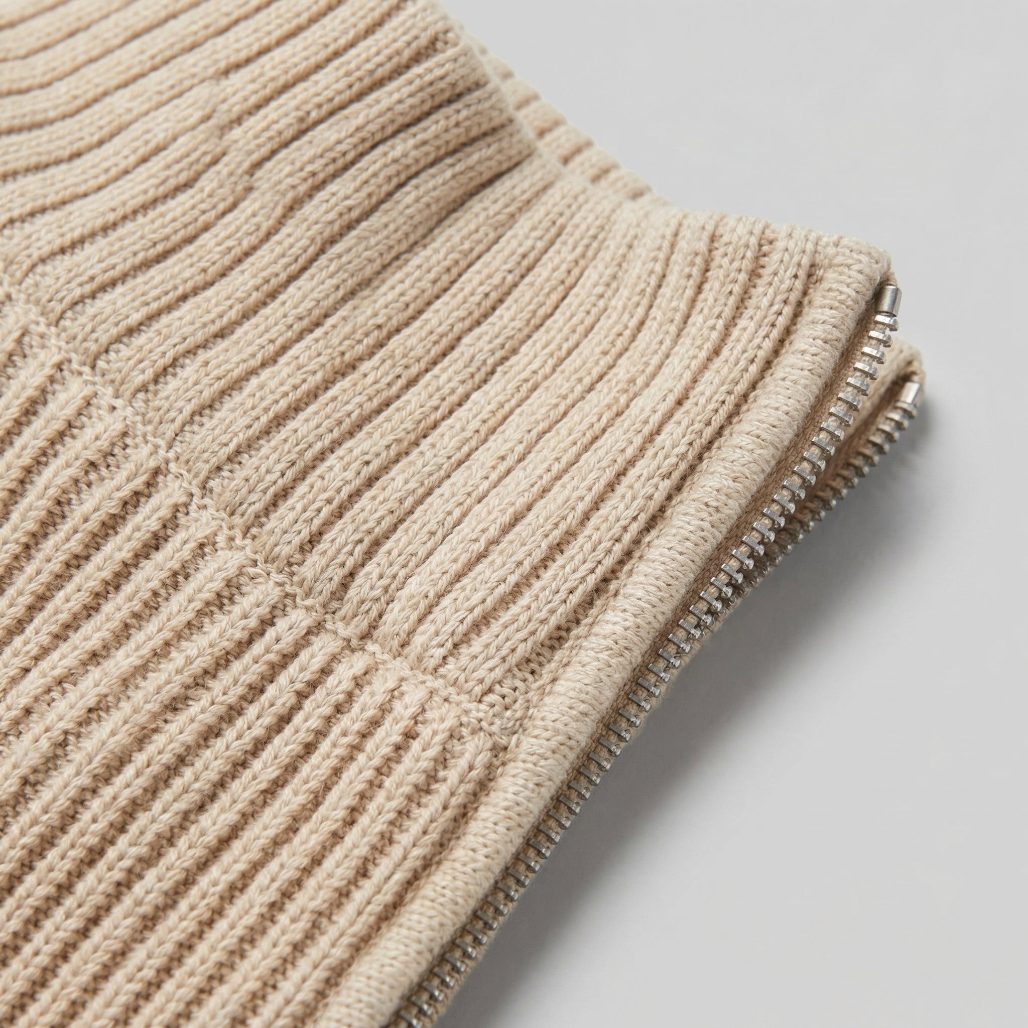 Men's Knitted Zip Up Cardigan