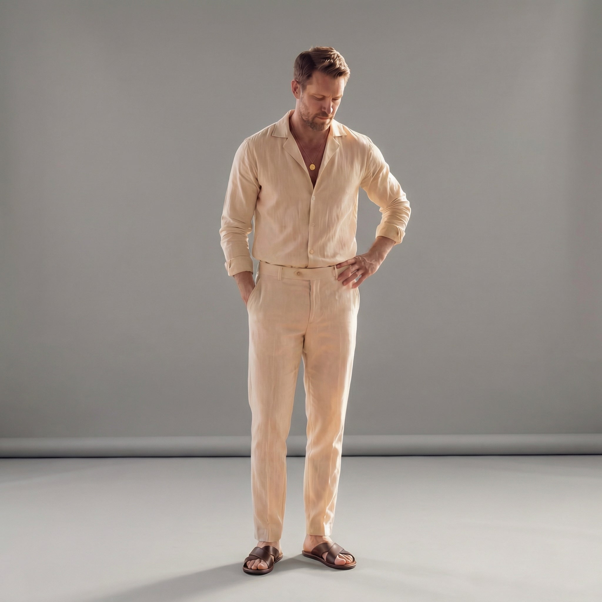 Completo da uomo in lino