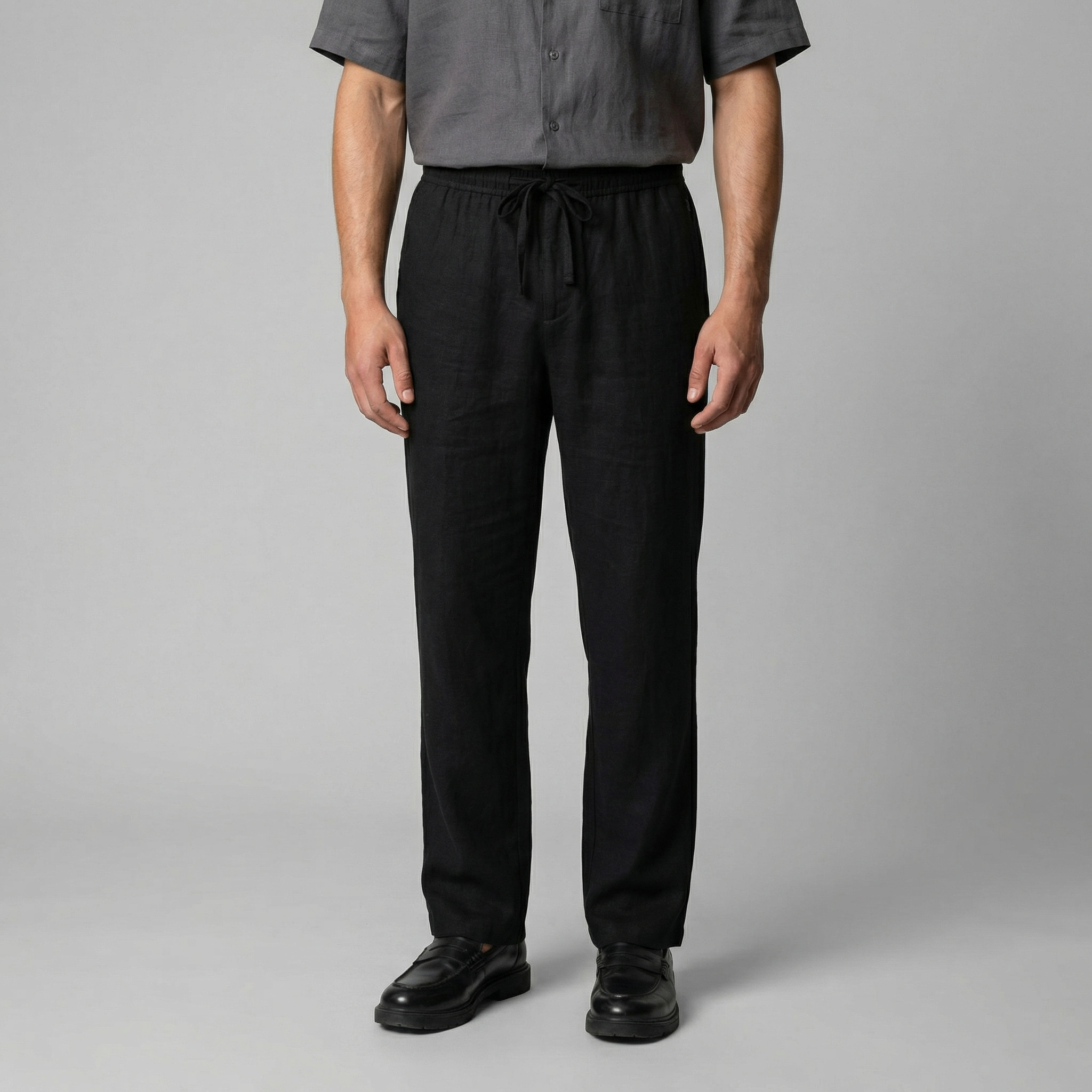 Men's Linen Slim Fit Trousers