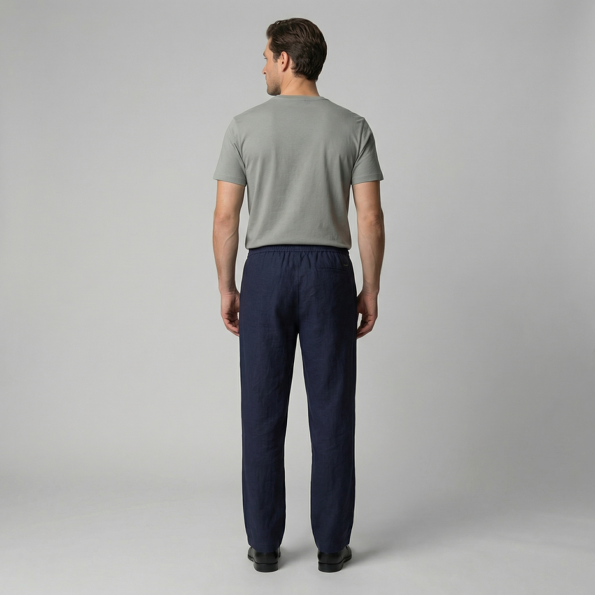 Men's Linen Slim Fit Trousers