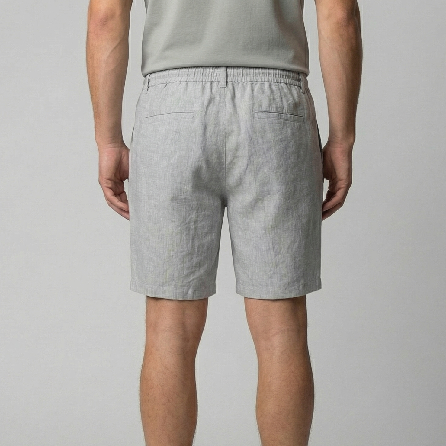 Pantalones Cortos de Lino para Verano para Hombre