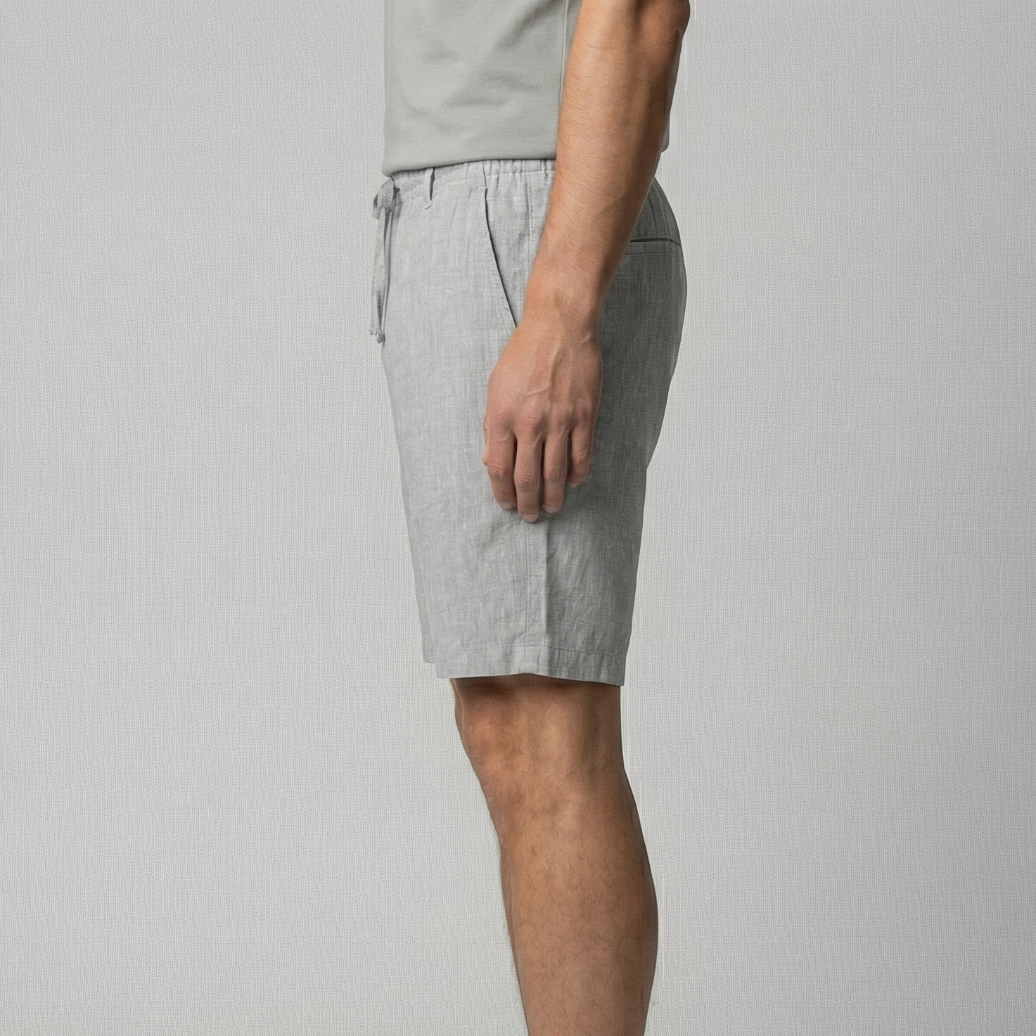 Pantalones Cortos de Lino para Verano para Hombre