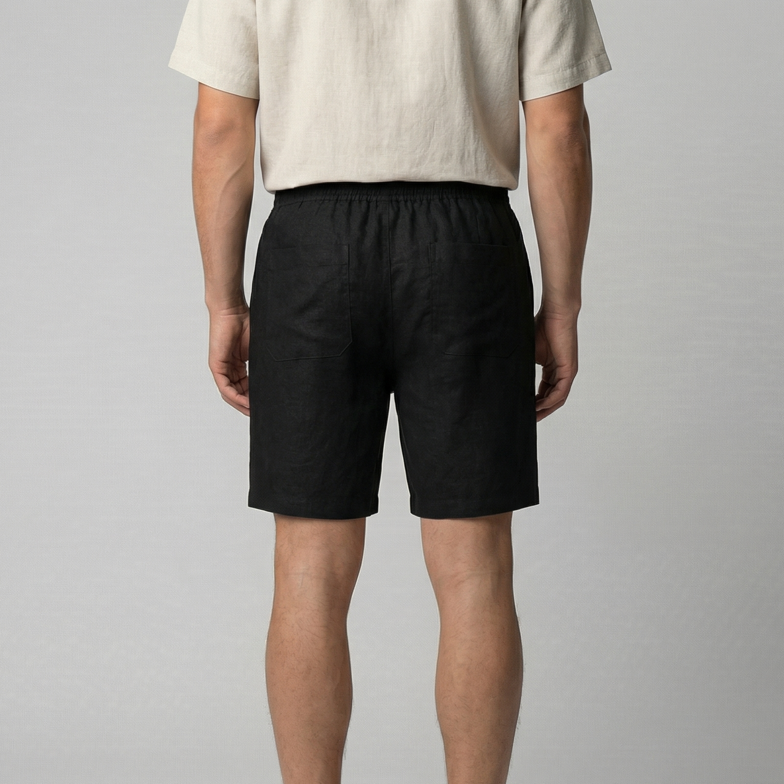 Pantalones Cortos de Lino para Verano para Hombre
