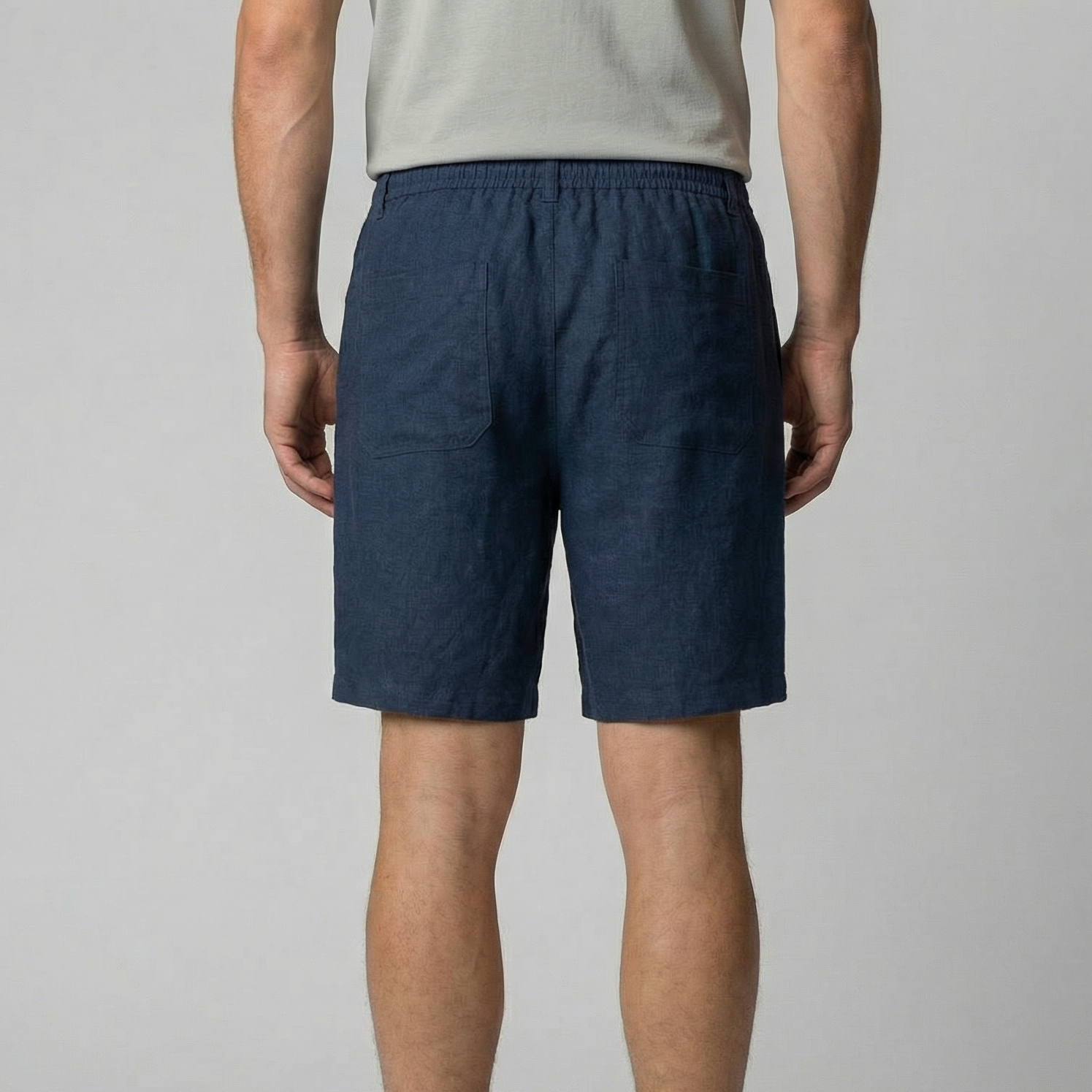 Pantalones Cortos de Lino para Verano para Hombre