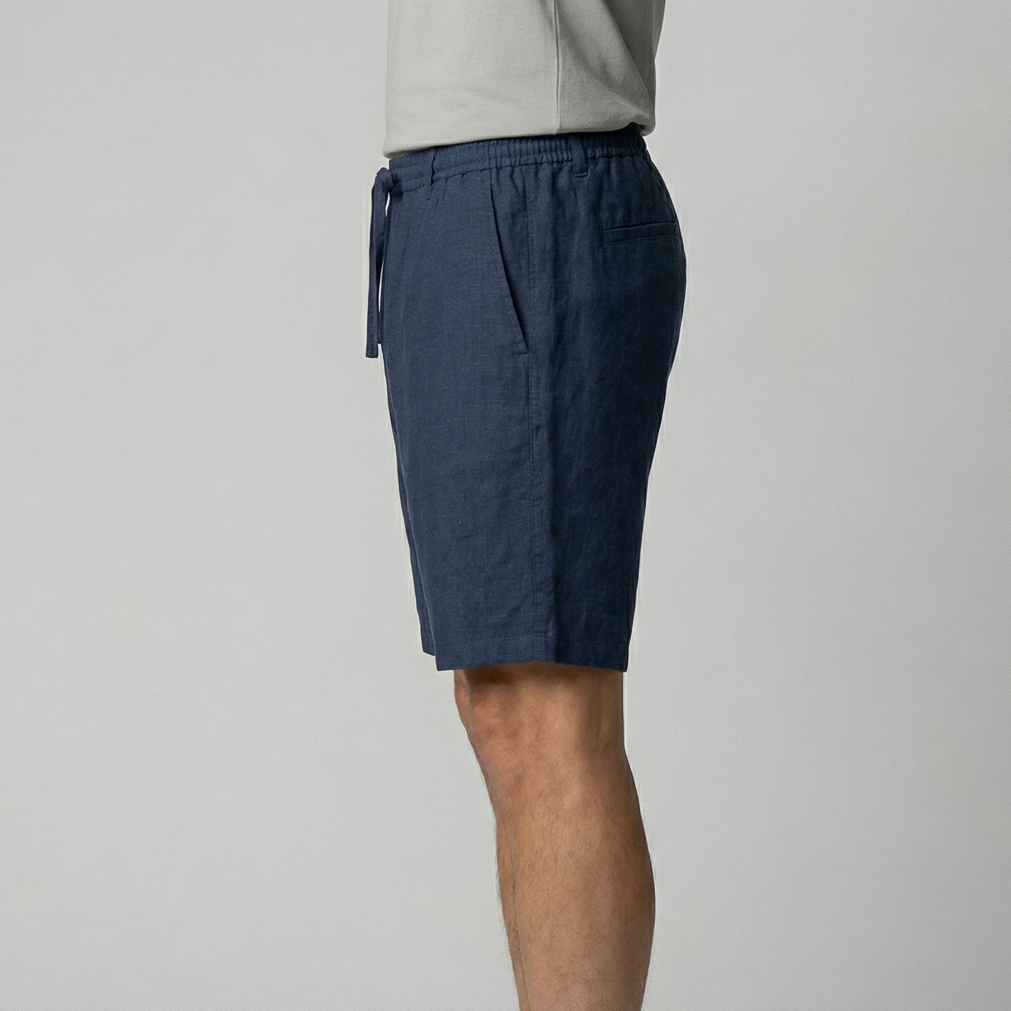 Pantalones Cortos de Lino para Verano para Hombre