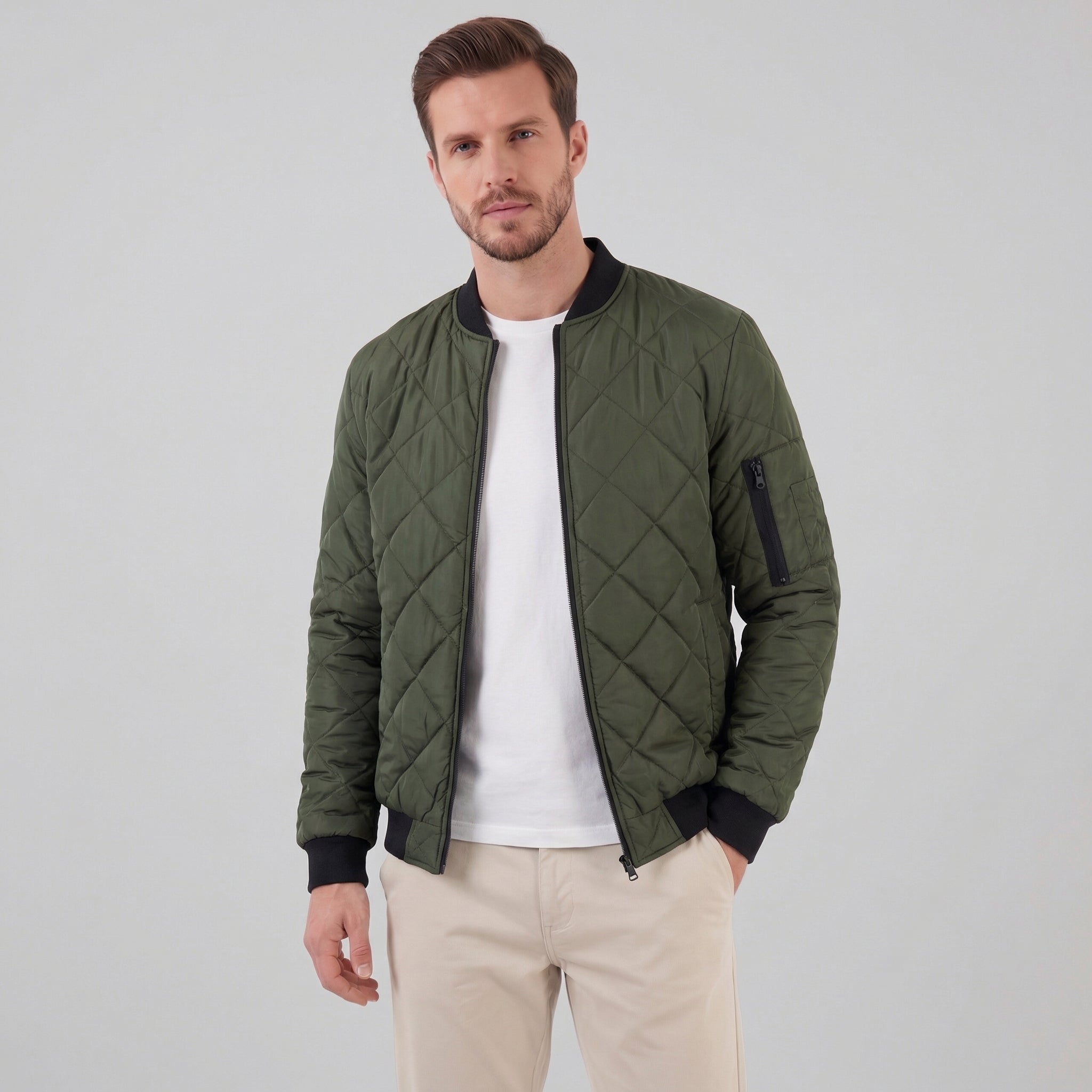 Herren gesteppte Frühlingsjacke