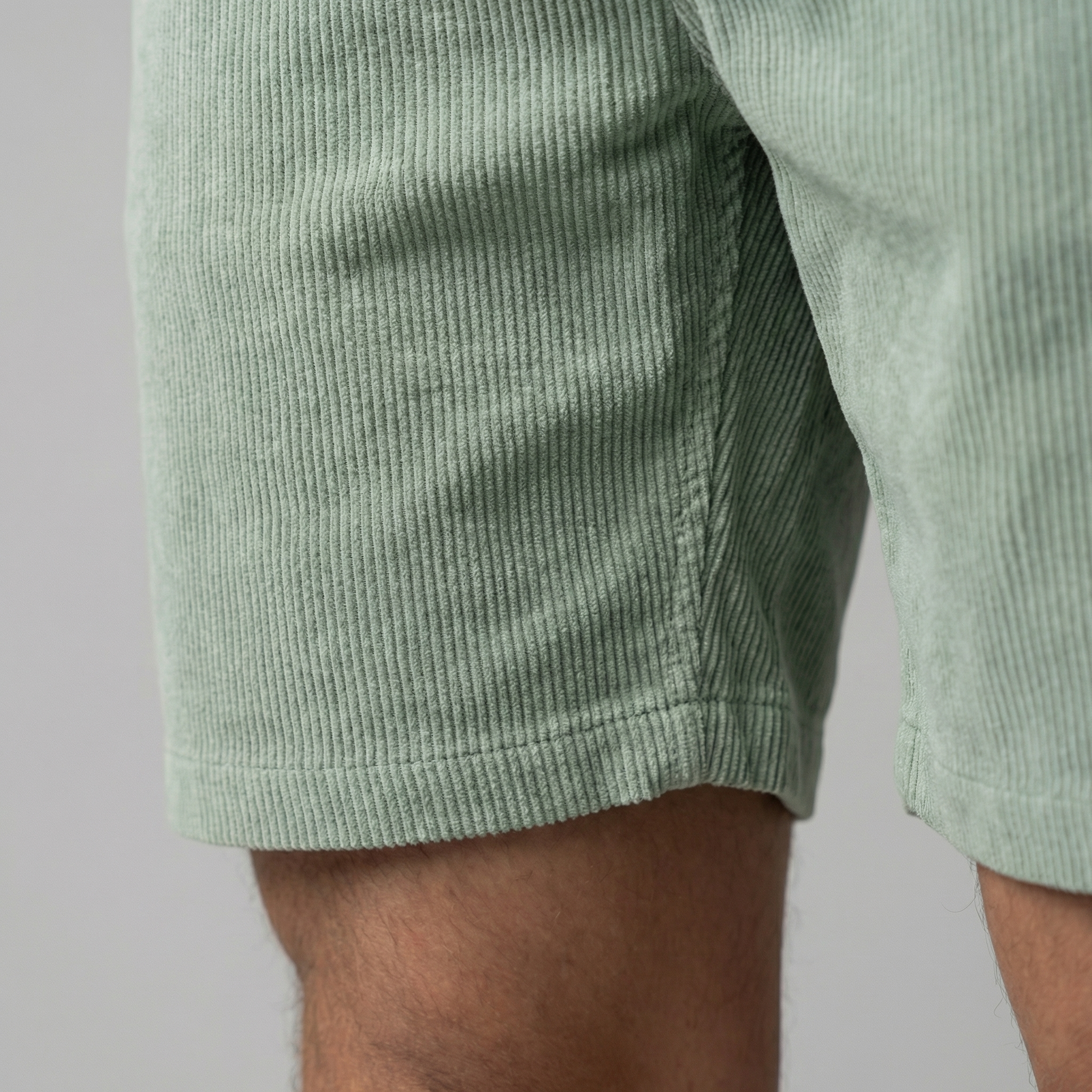 Pantalones Cortos de Pana de Corte Relajado para Hombre