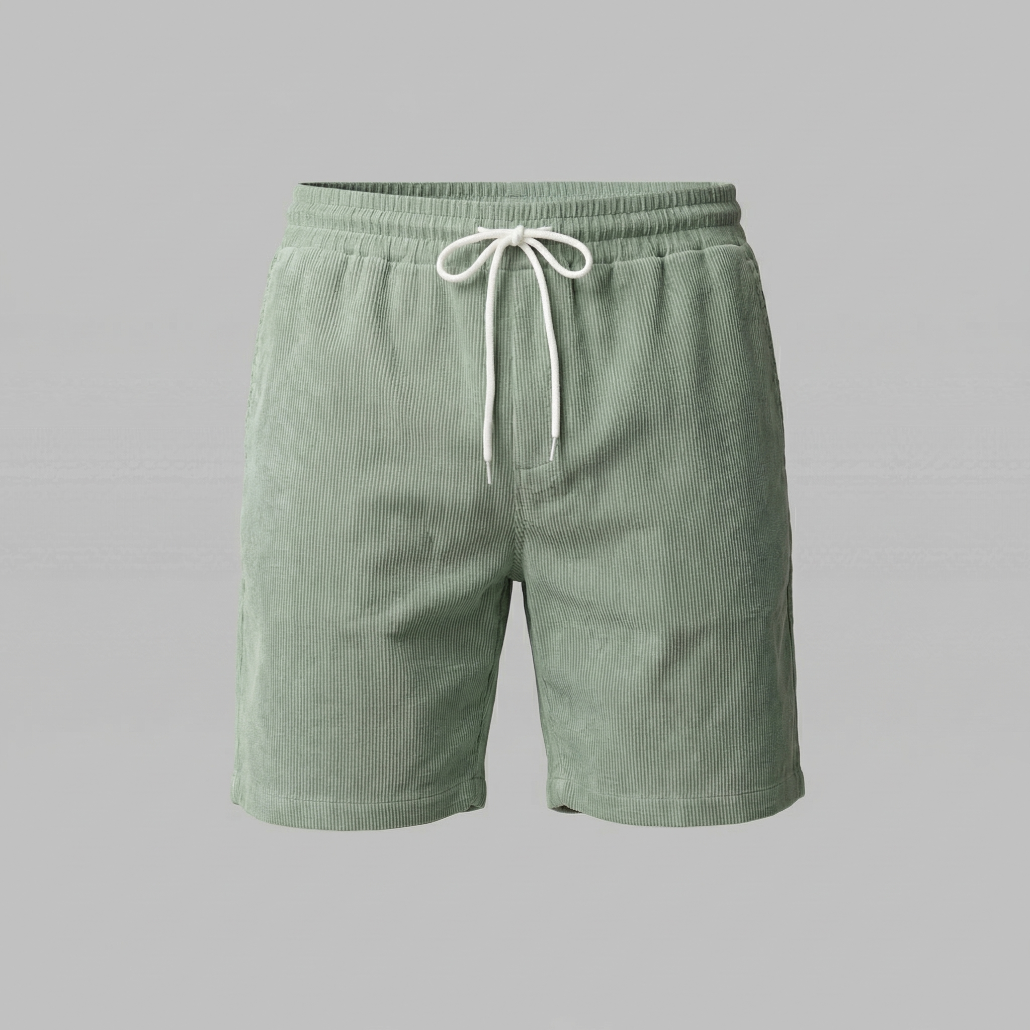 Pantalones Cortos de Pana de Corte Relajado para Hombre