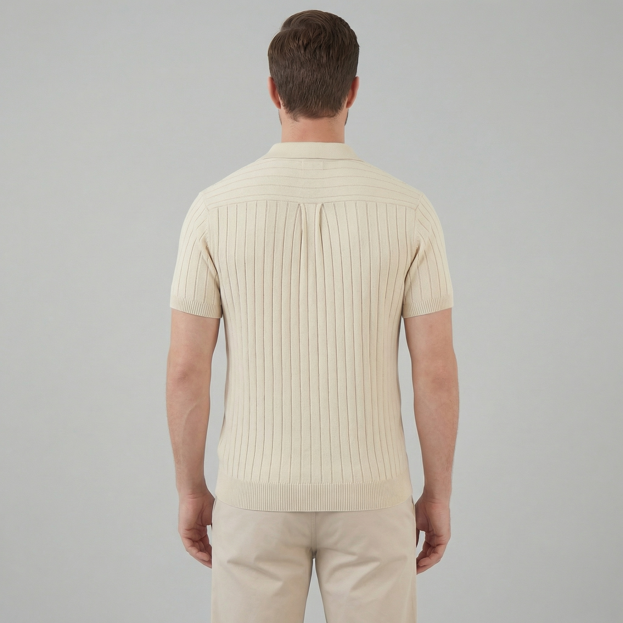 Men's Short Sleeve Knitted Shirt