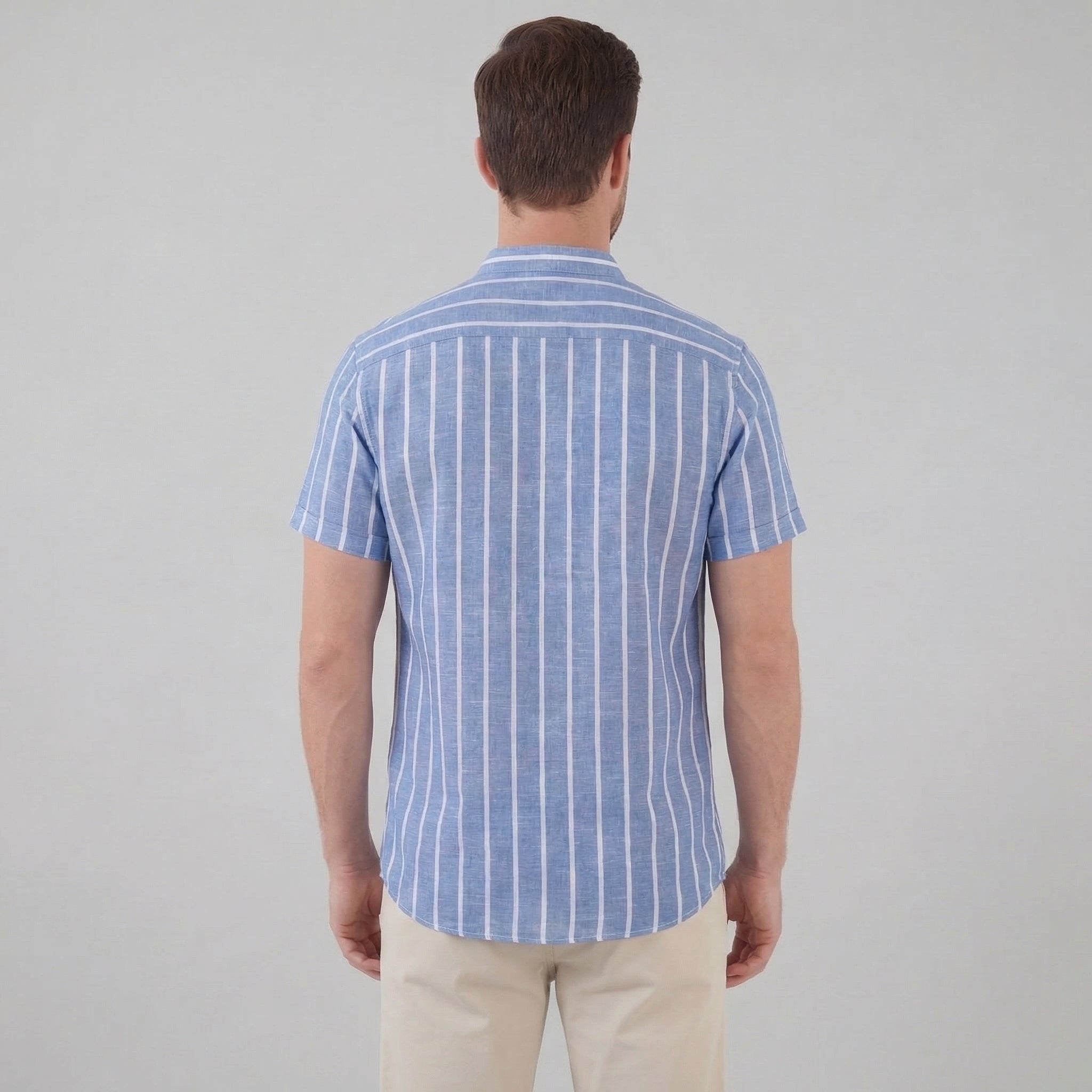 Camisa Casual a Rayas para Hombre