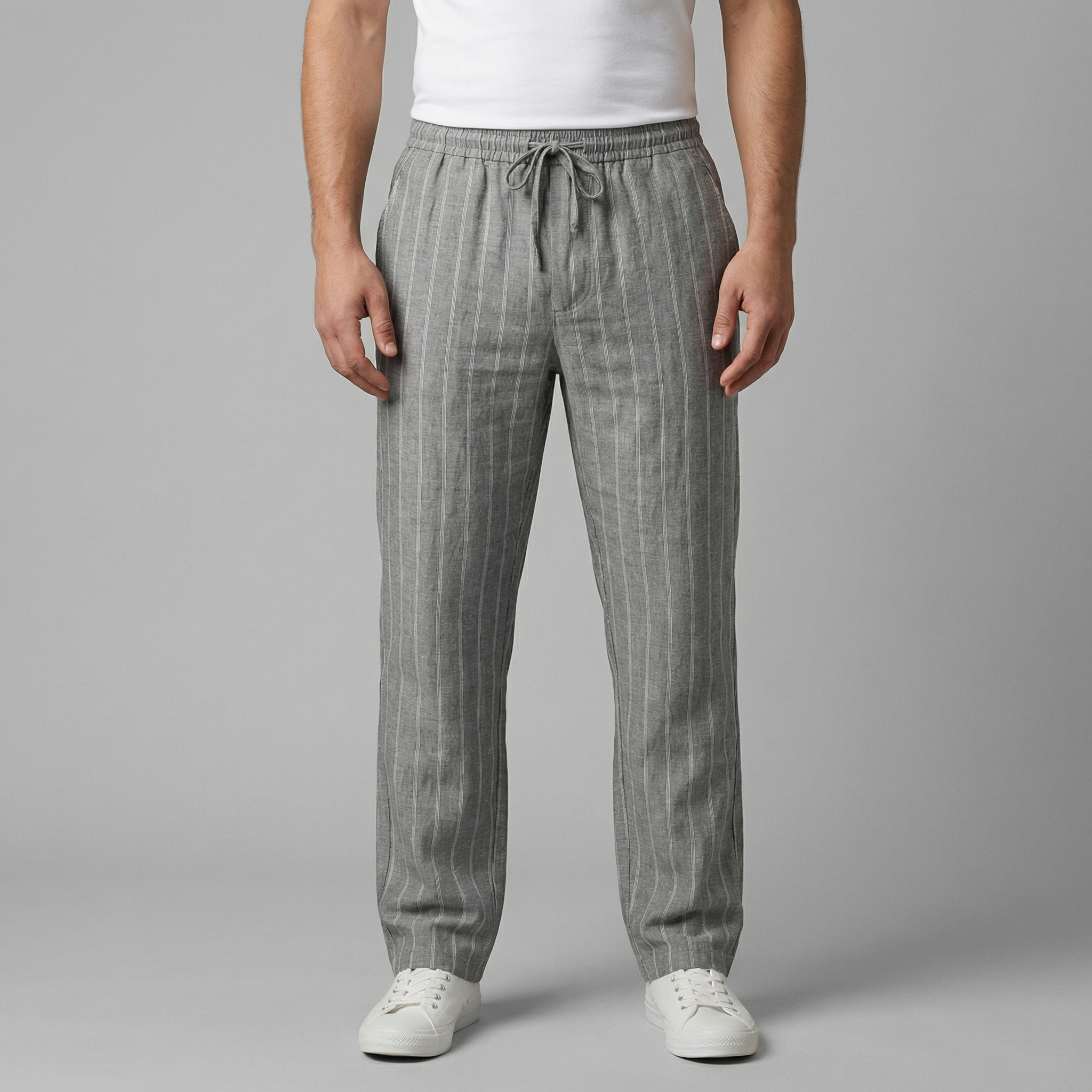 Pantaloni da uomo con vita a coulisse