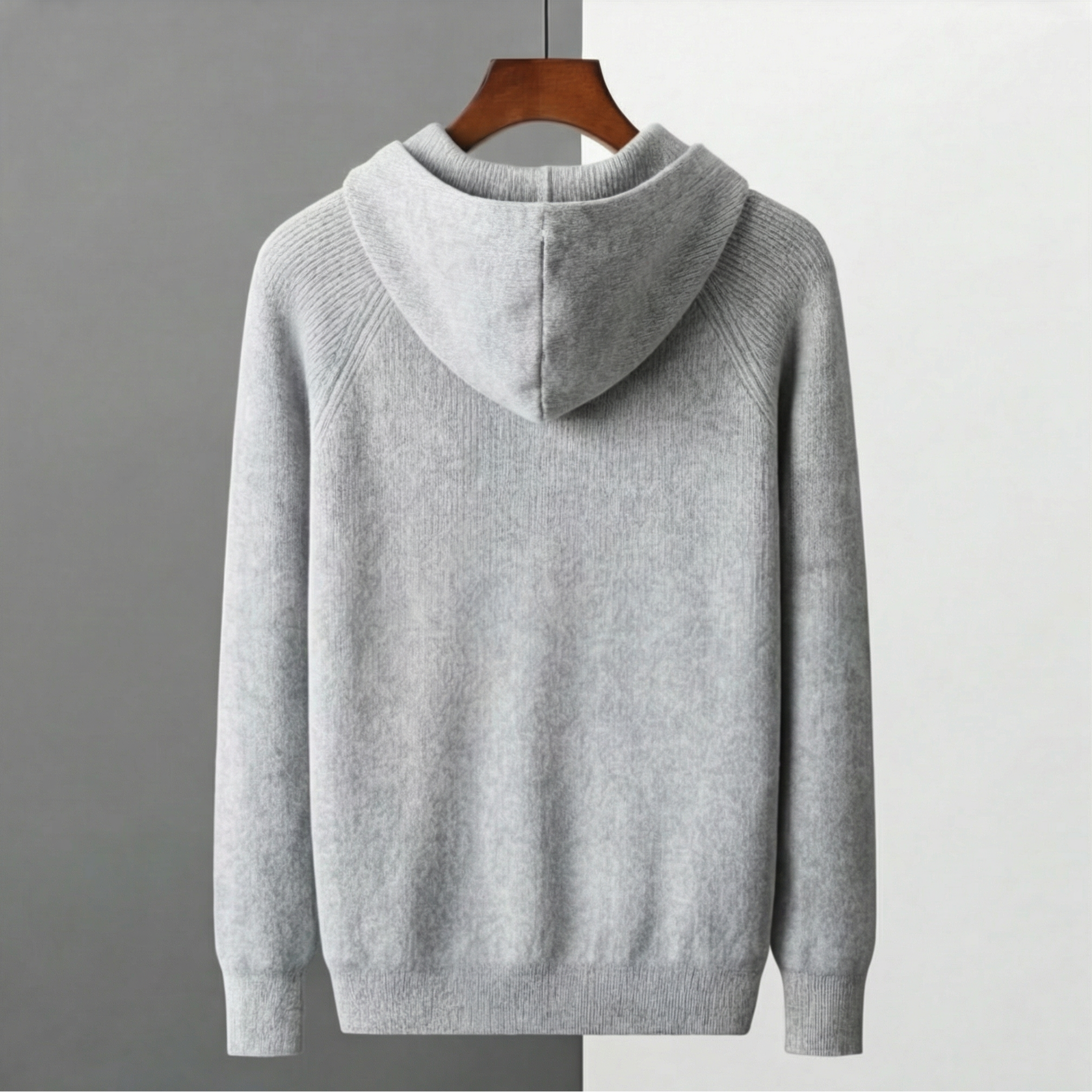 Men's Wool Zip Up Hoodie