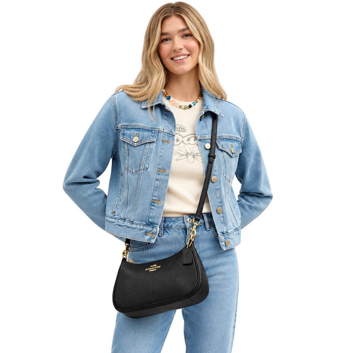 Teri Shoulder Bag In Signature Canvas