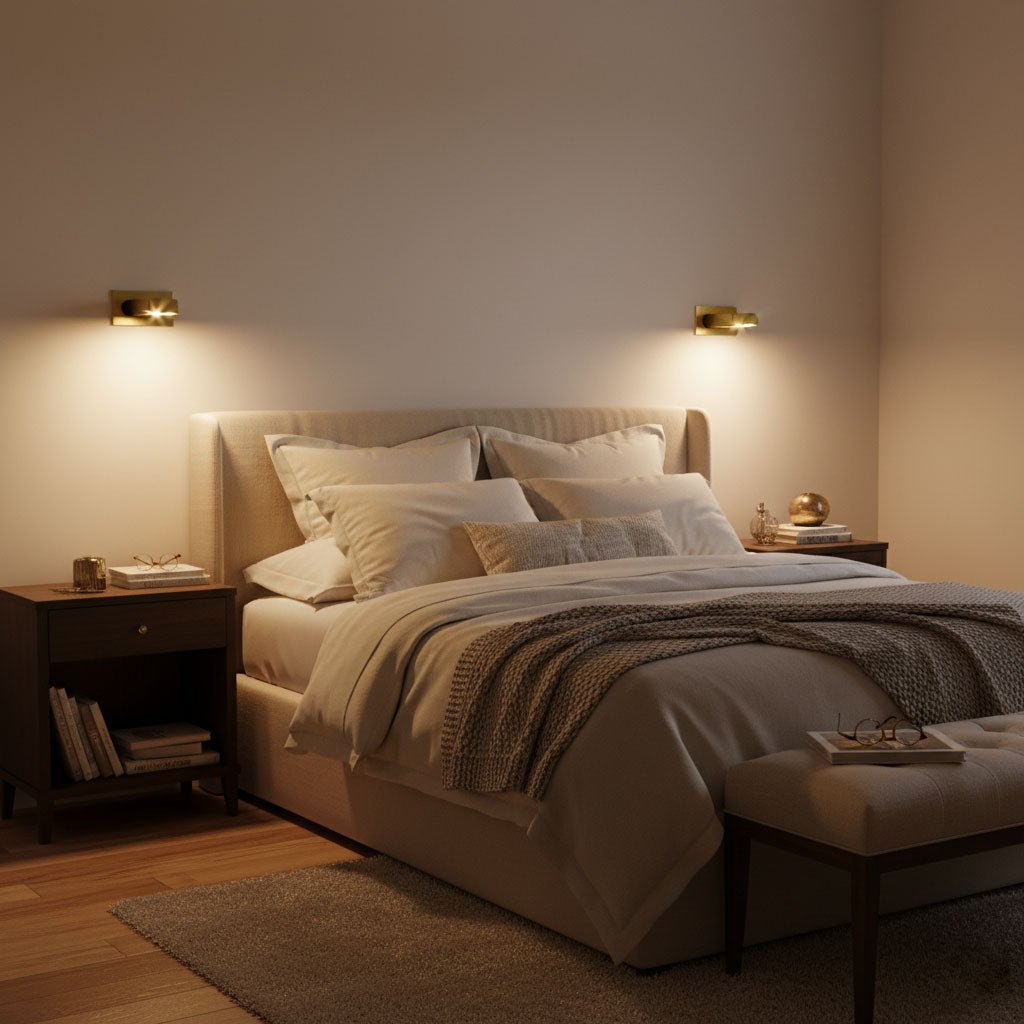 Aplique de pared LED rectangular empotrado ajustable moderno 1 luz