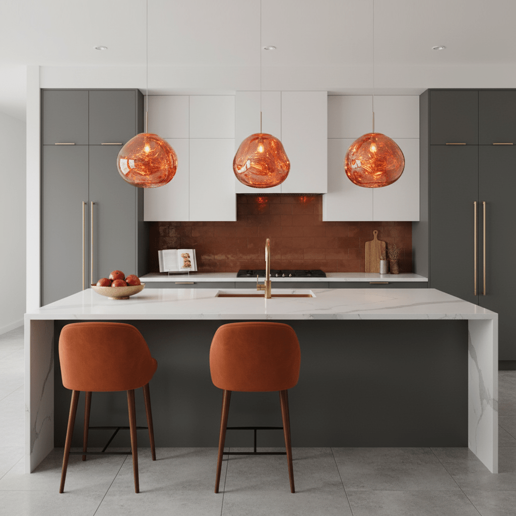 Lampadario moderno a cupola in vetro lava a 1 luce