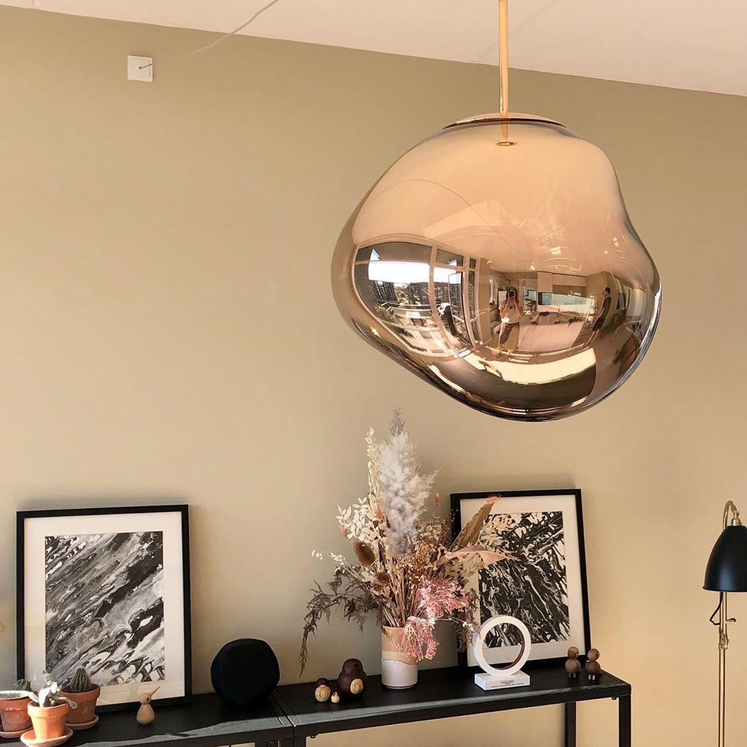 Lampadario moderno a cupola in vetro lava a 1 luce