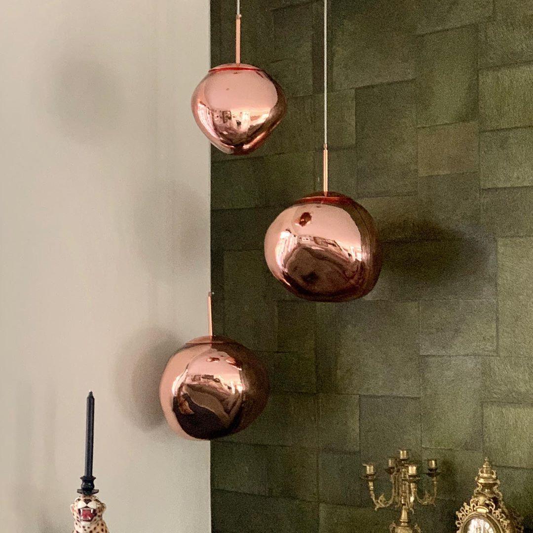 Lampadario moderno a cupola in vetro lava a 1 luce