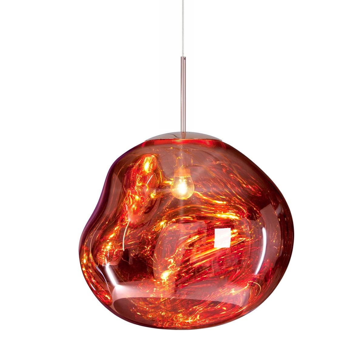 Lampadario moderno a cupola in vetro lava a 1 luce