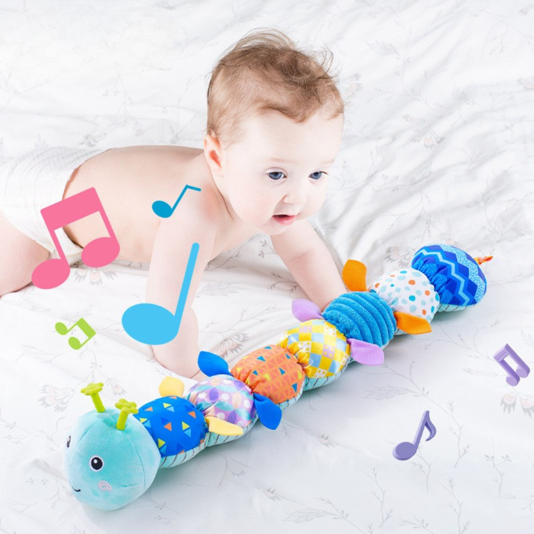 Musical Baby Caterpillar Toy - Interactive Plush for Sensory Development and Motor Skills