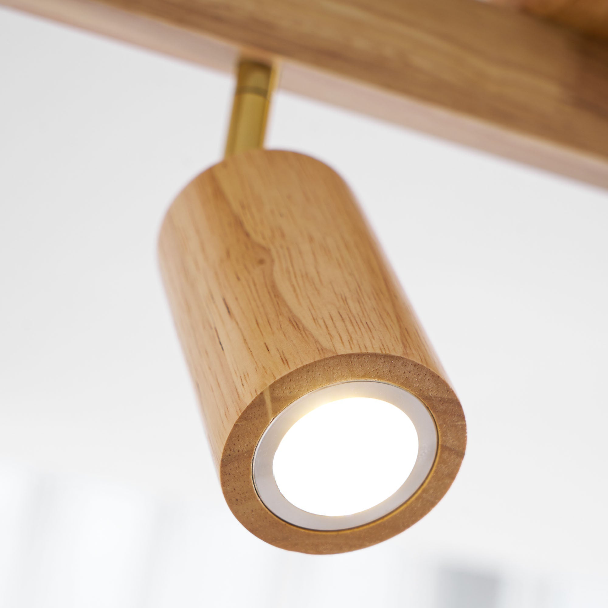 Foco ajustable japonés de madera con LED 1 luz