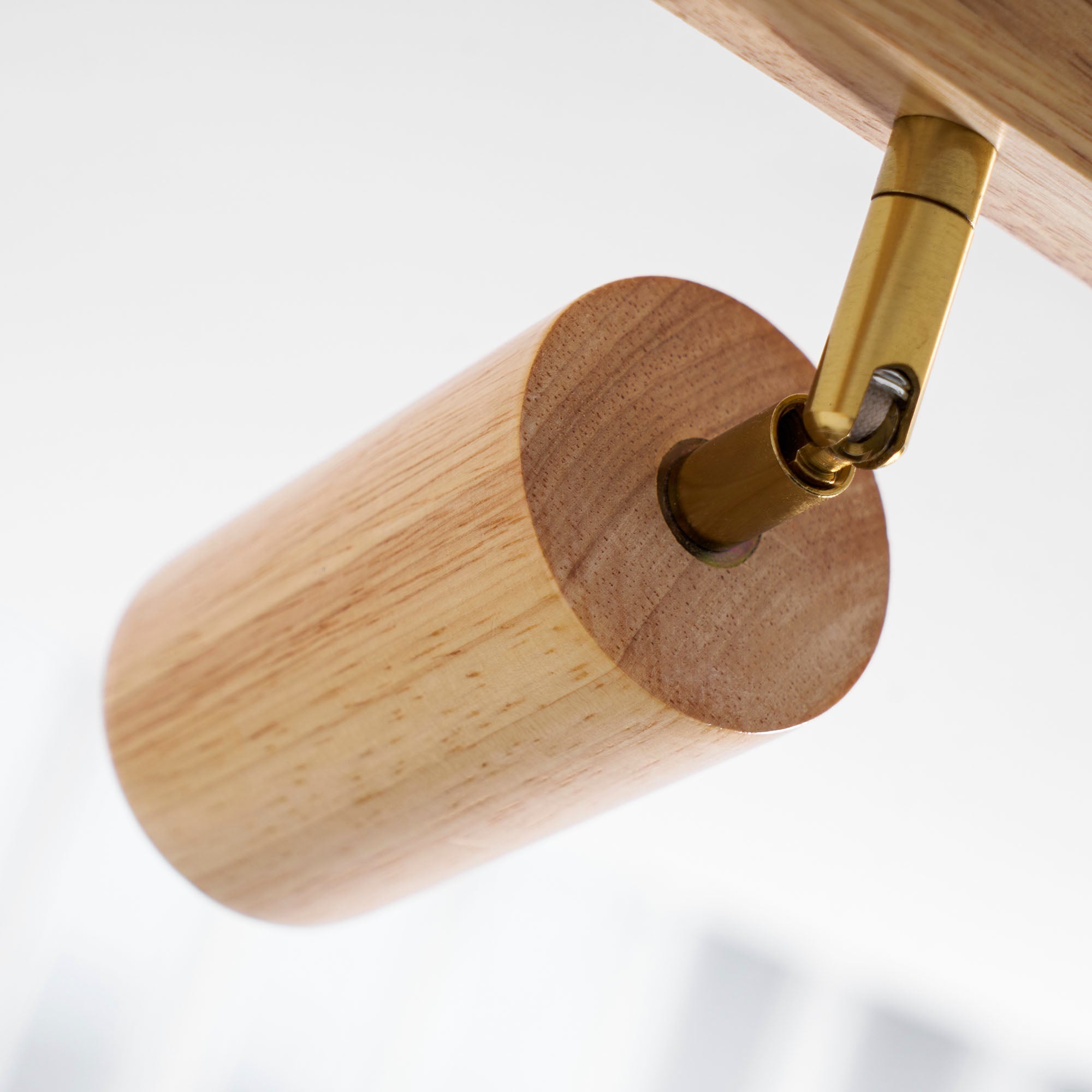 Foco ajustable japonés de madera con LED 1 luz