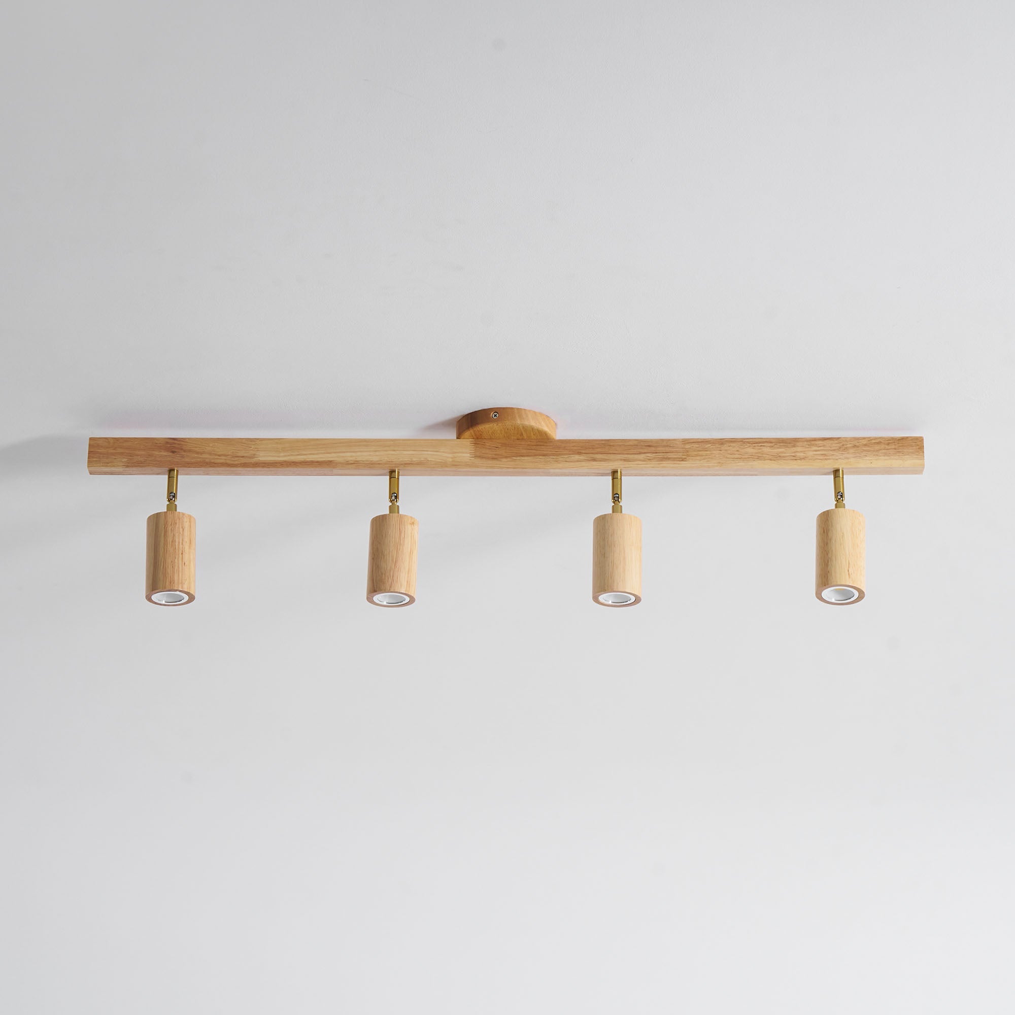 Foco ajustable japonés de madera con LED 1 luz