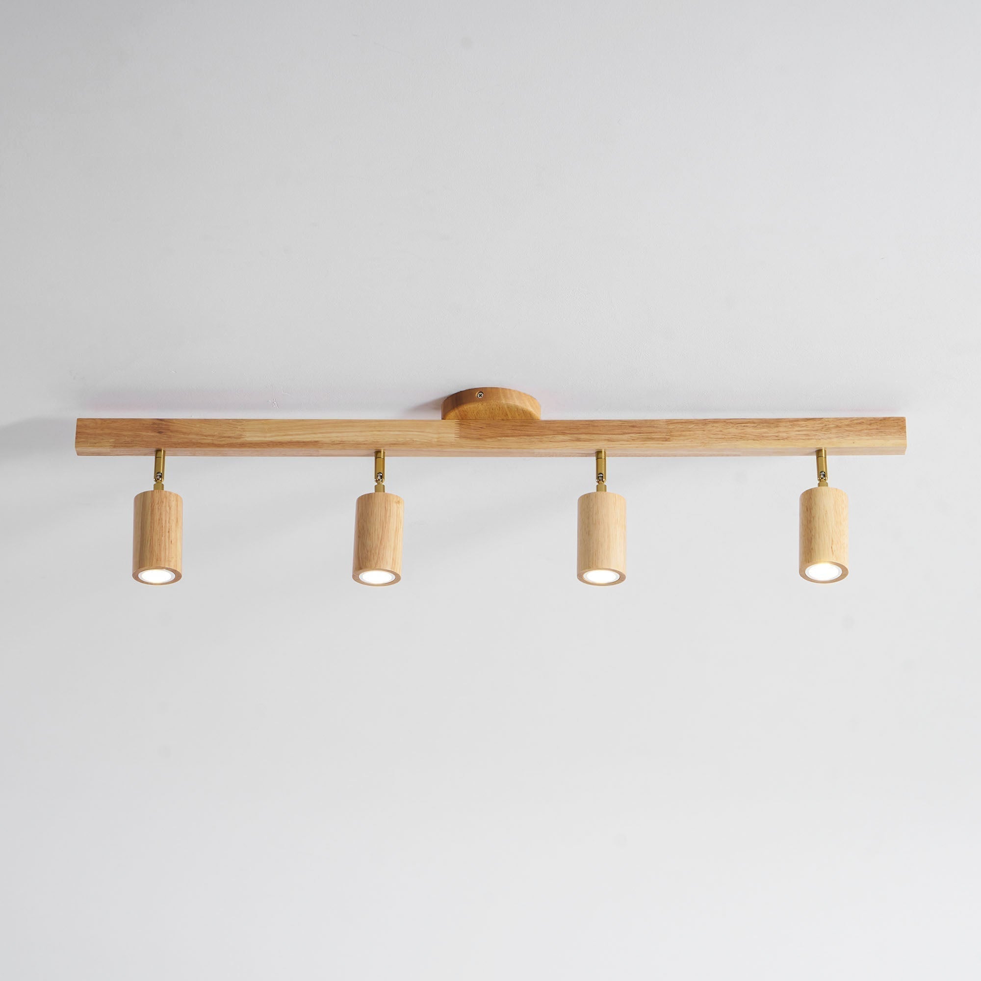 Foco ajustable japonés de madera con LED 1 luz