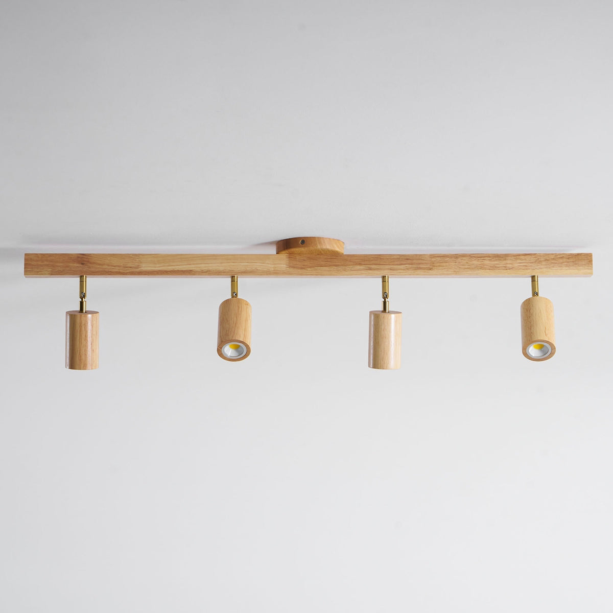 Faretto regolabile giapponese in legno con LED a 1 luce